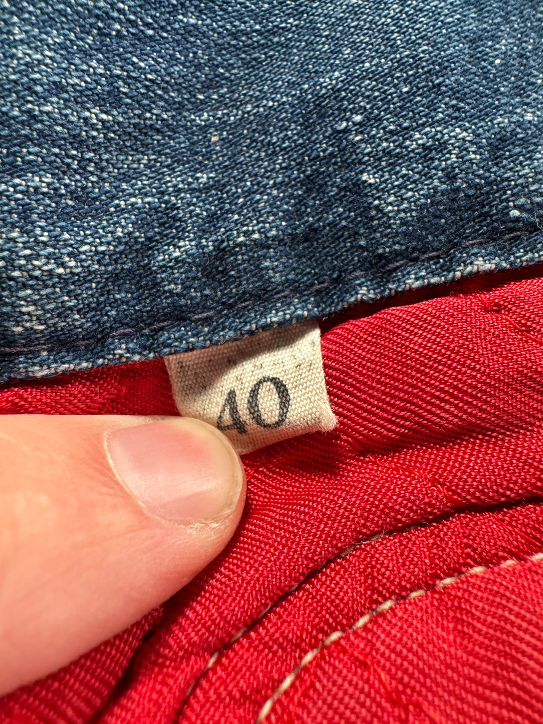 Size on Vintage 60s Quilt Lined Denim Chore Coat SZ 40