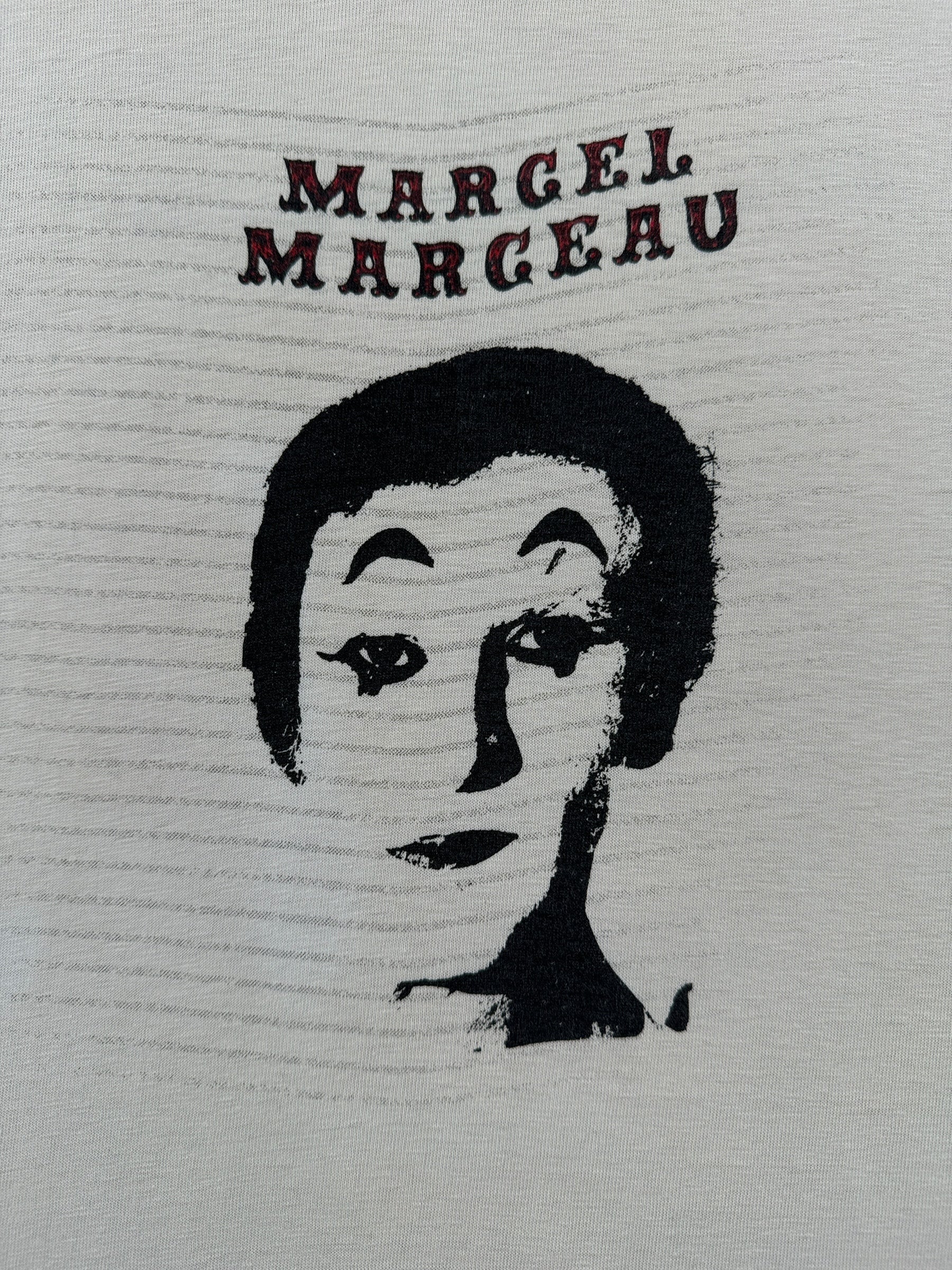 Graphic of Vintage Marcel Marceau Mime Tee SZ L