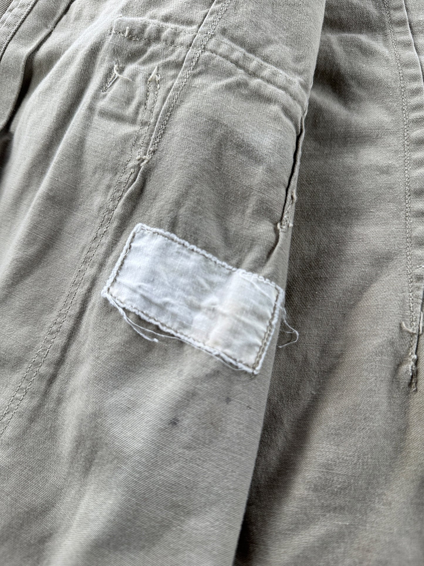 Faded info tag on inside of Vintage Korean War USAF Bush Jacket SZ M