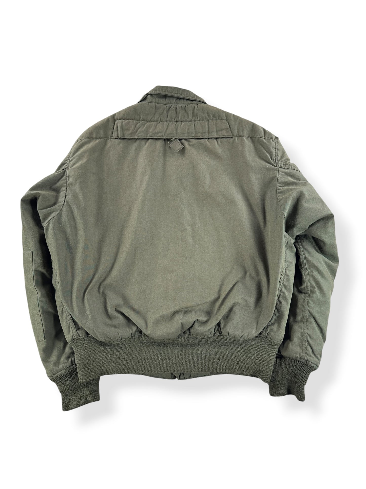 Back of Vintage 80s Military Cold Weather Bomber Jacket SZ L (Fits M)