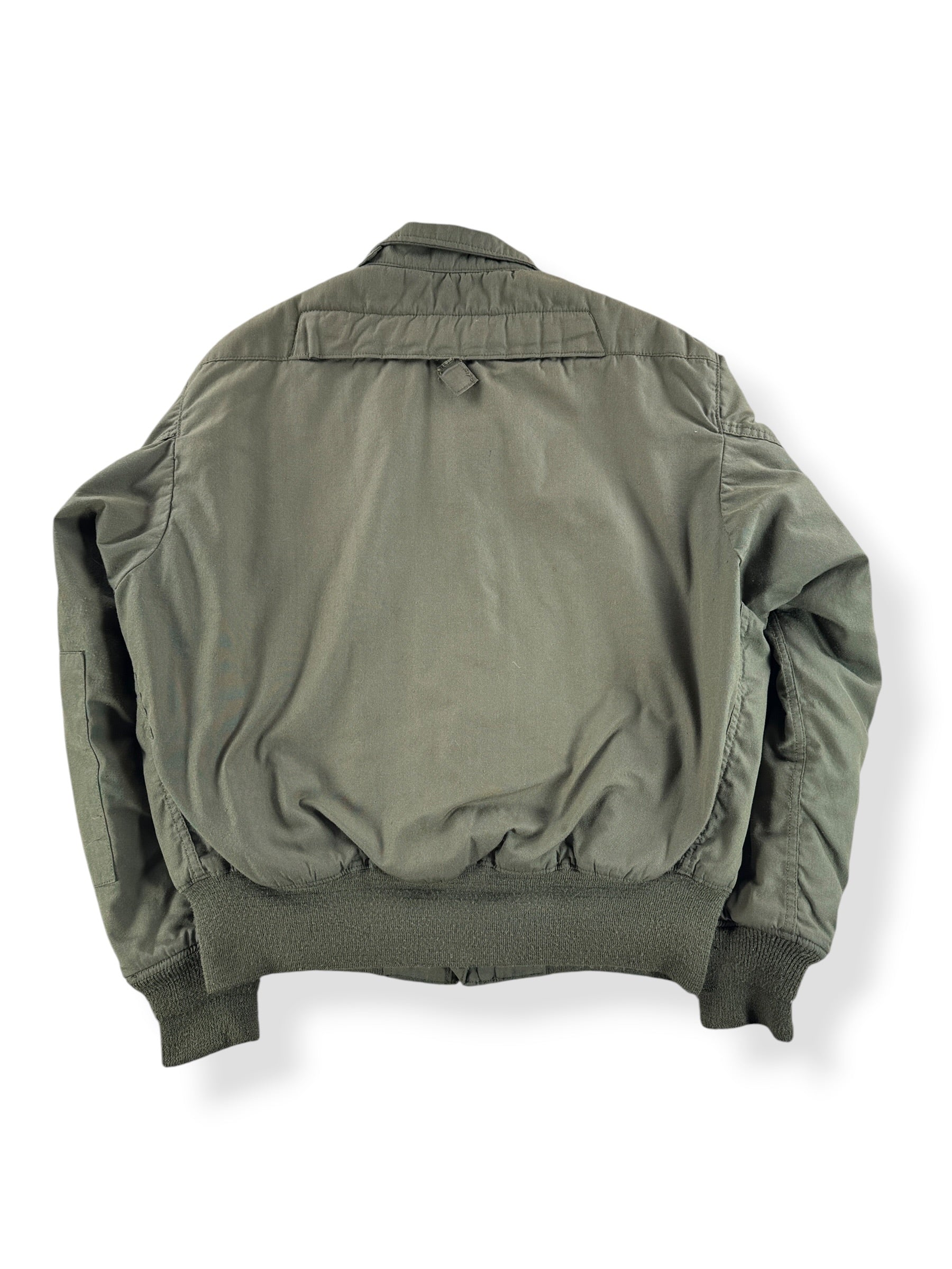 Back of Vintage 80s Military Cold Weather Bomber Jacket SZ L (Fits M)