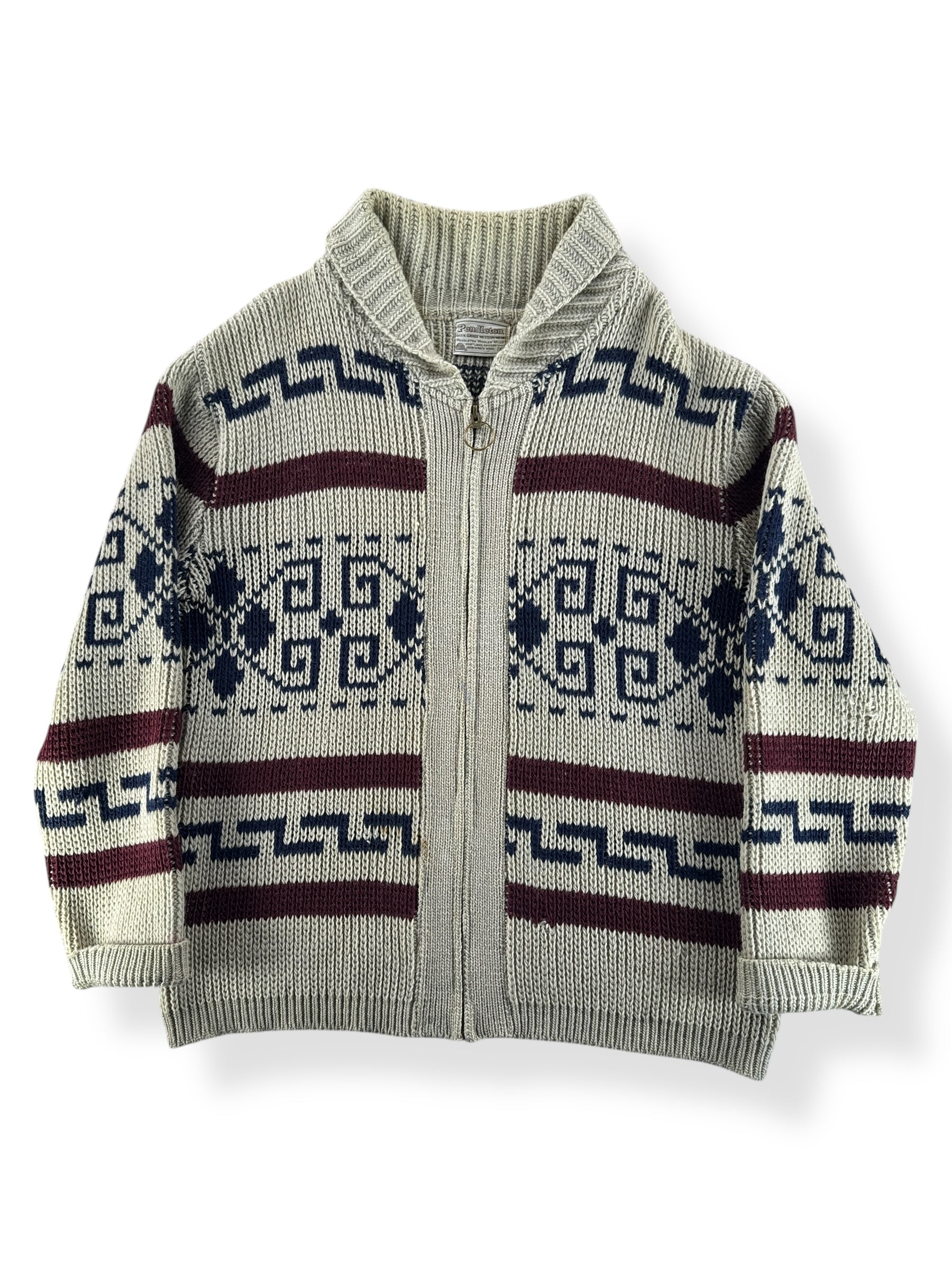 Front of Vintage Pendleton Westerly Lebowski Sweater SZ XL