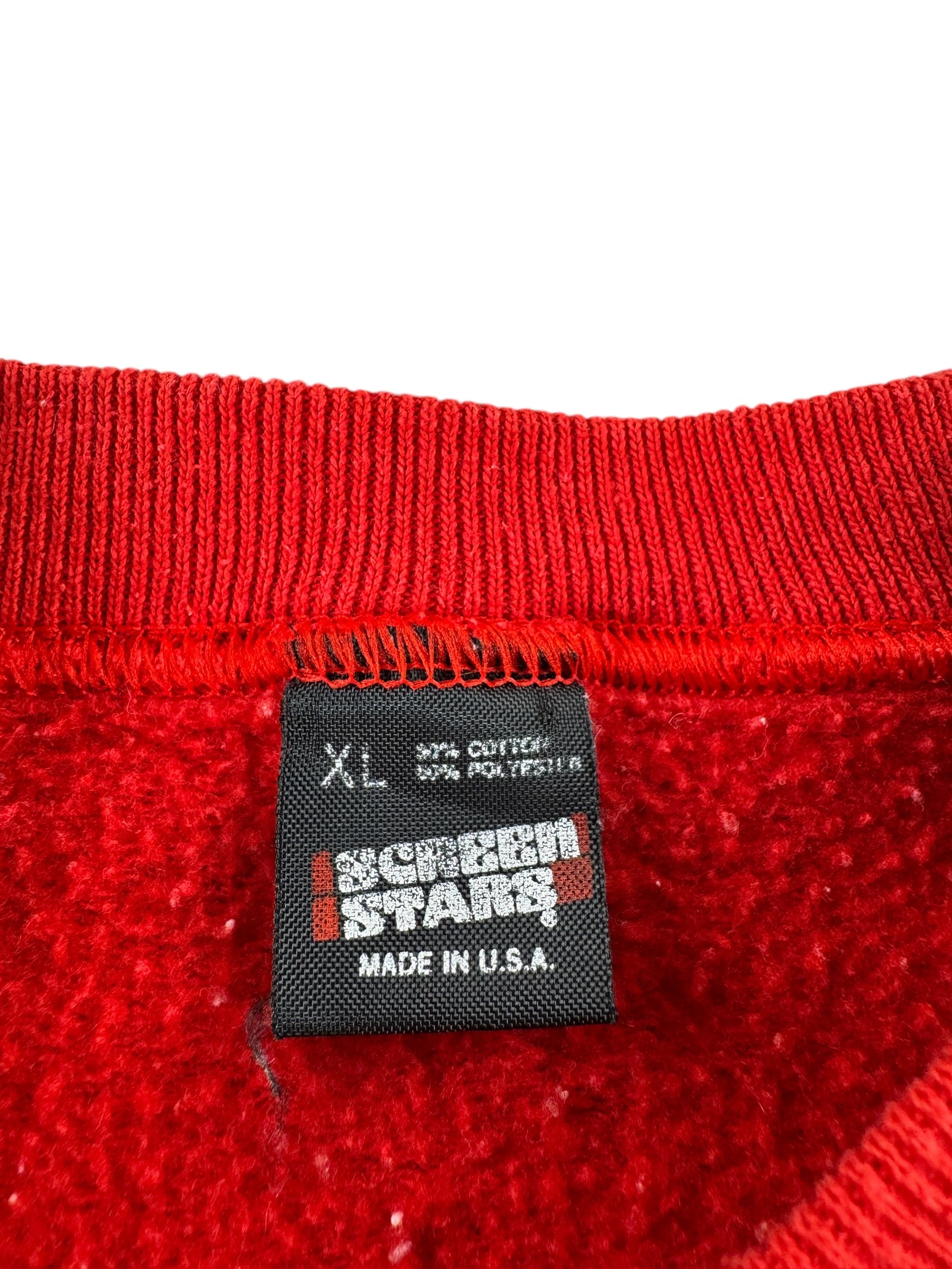 Tag on Vintage Red Screen Stars Marlboro Crewneck SZ XL (Fits M)