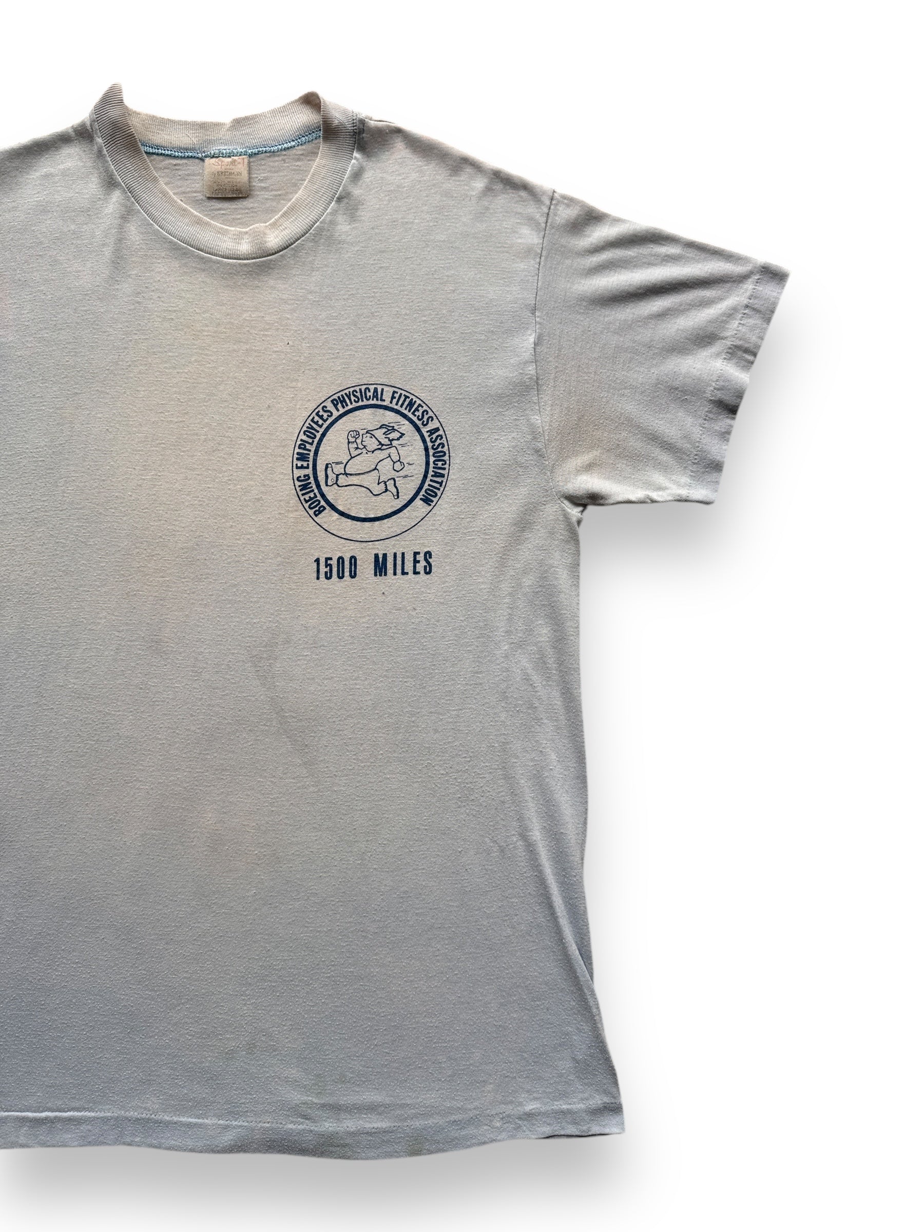 front left of Vintage Boeing Employee Fitness Tee SZ M-L