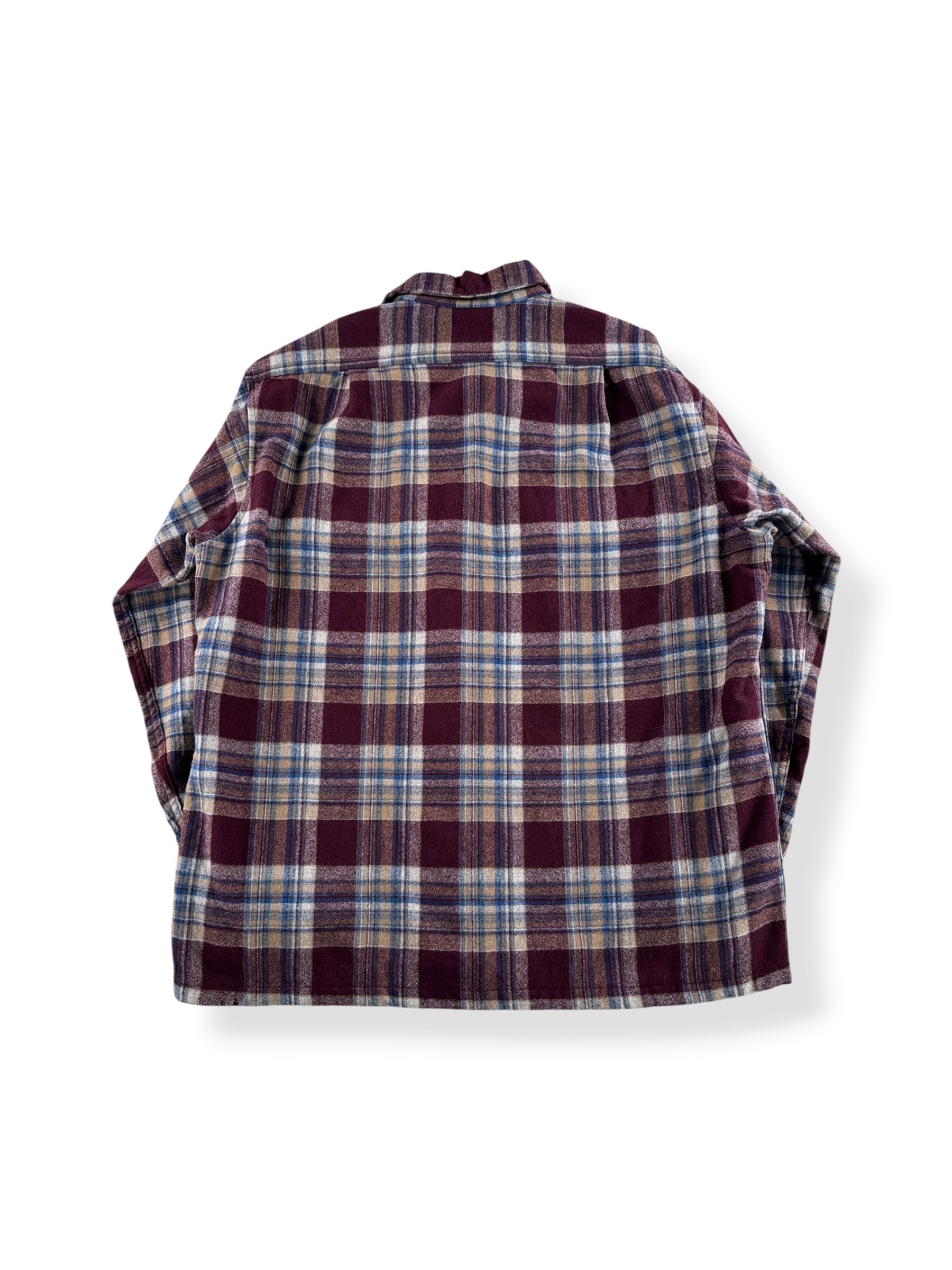 Back of Vintage Pendleton Burgundy Board Shirt SZ L