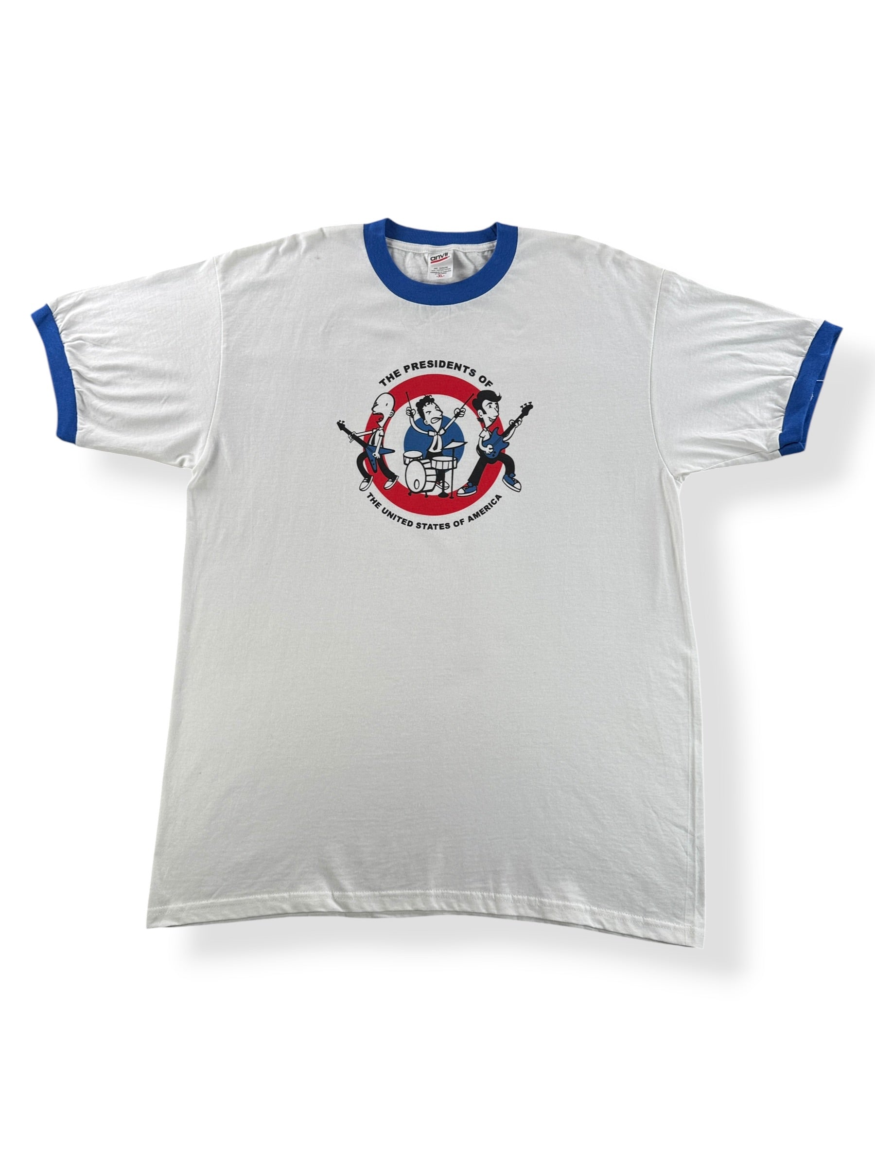 Front of Vintage Presidents Of The United States Band Tee SZ XL