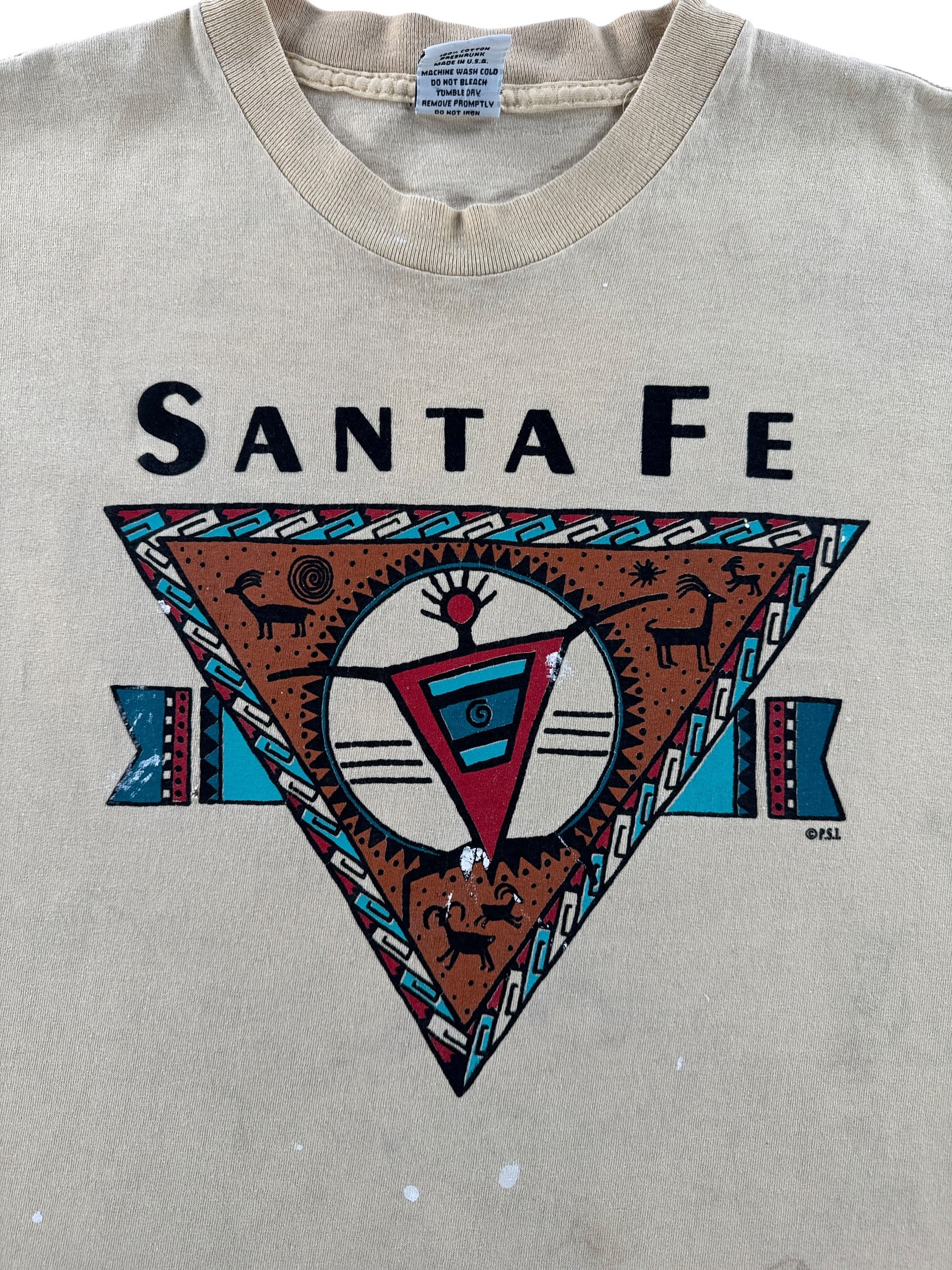 Graphic of Vintage Santa Fe Painter Tee SZ L