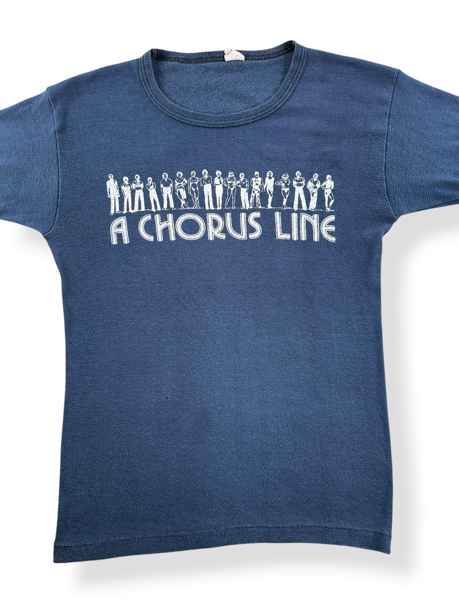 Front Close Up of Vintage A Chorus Line Tee SZ XS
