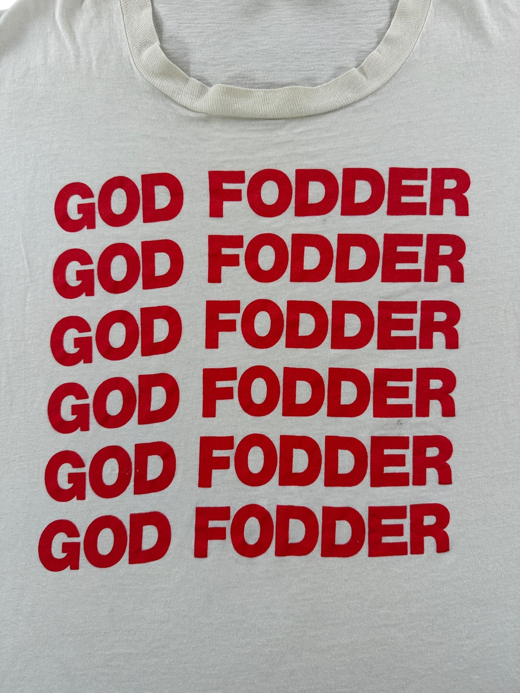 Graphic on Vintage Ned's Atomic Dustbin God Fodder Tee SZ L