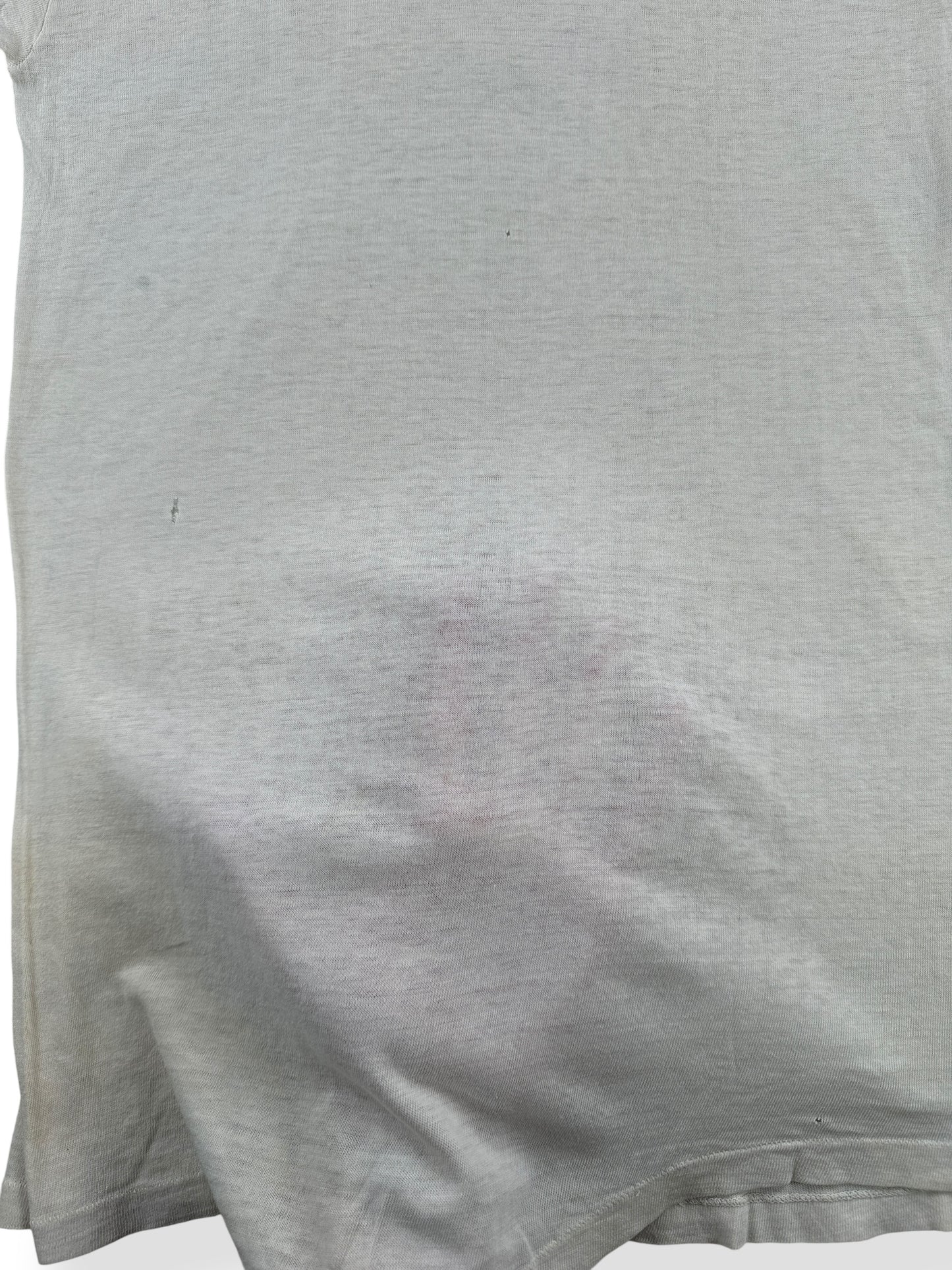 Thinness on Vintage 60s Era Jockey White Blank Tee SZ S AS IS