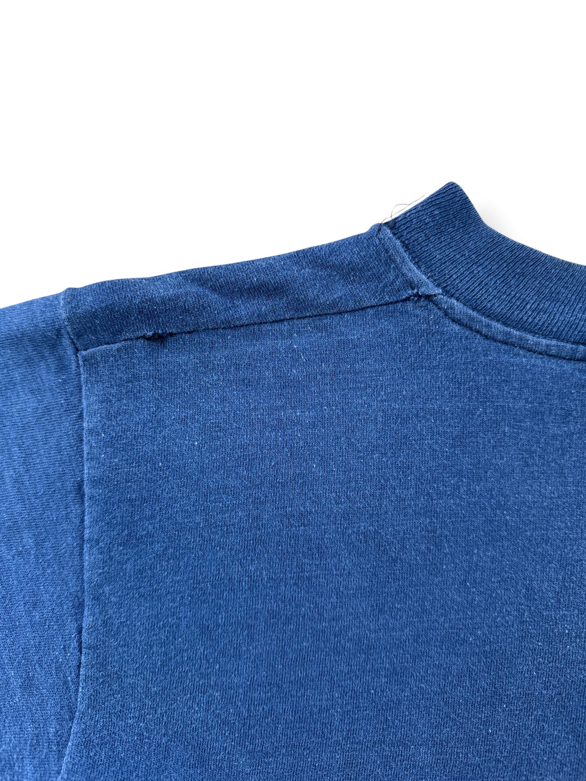Minor seam separation on shoulder of Vintage 1970s Design Alive Ghost Fade Pocket Tee SZ S