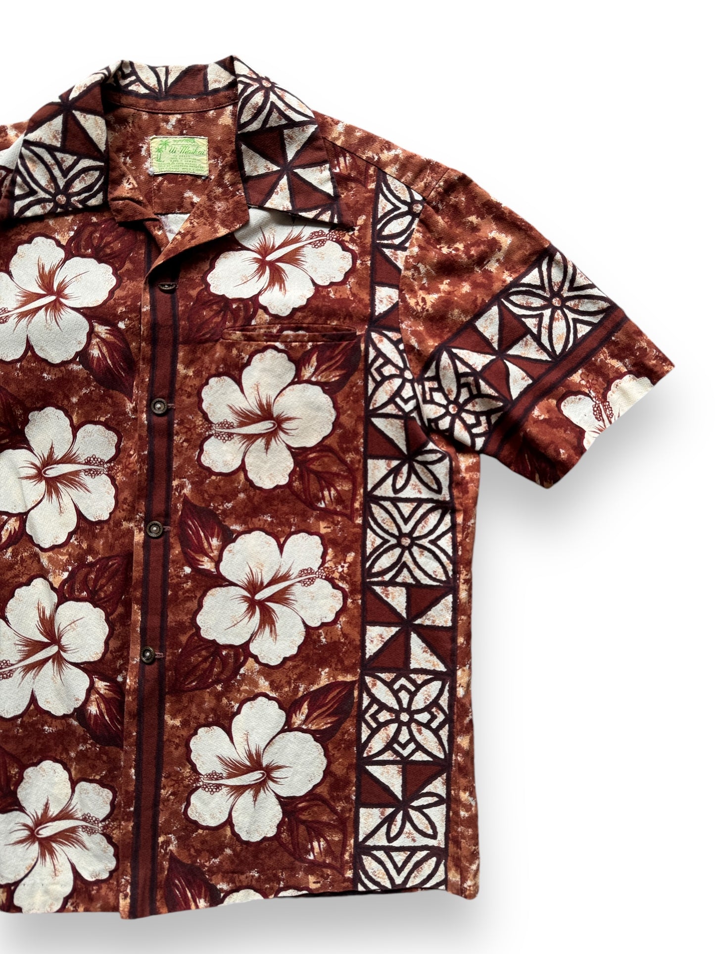 front left of Vintage Ui-Maikai Aloha Shirt SZ M