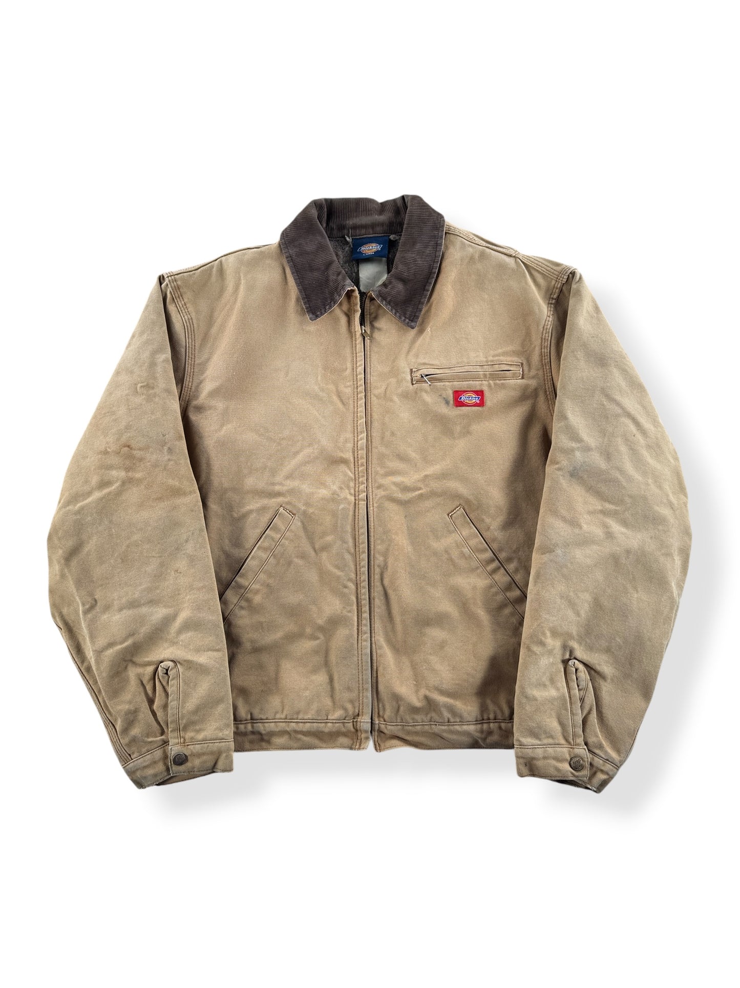 Front of Vintage Dickies Blanket Lined Zip Up Jacket SZ XL