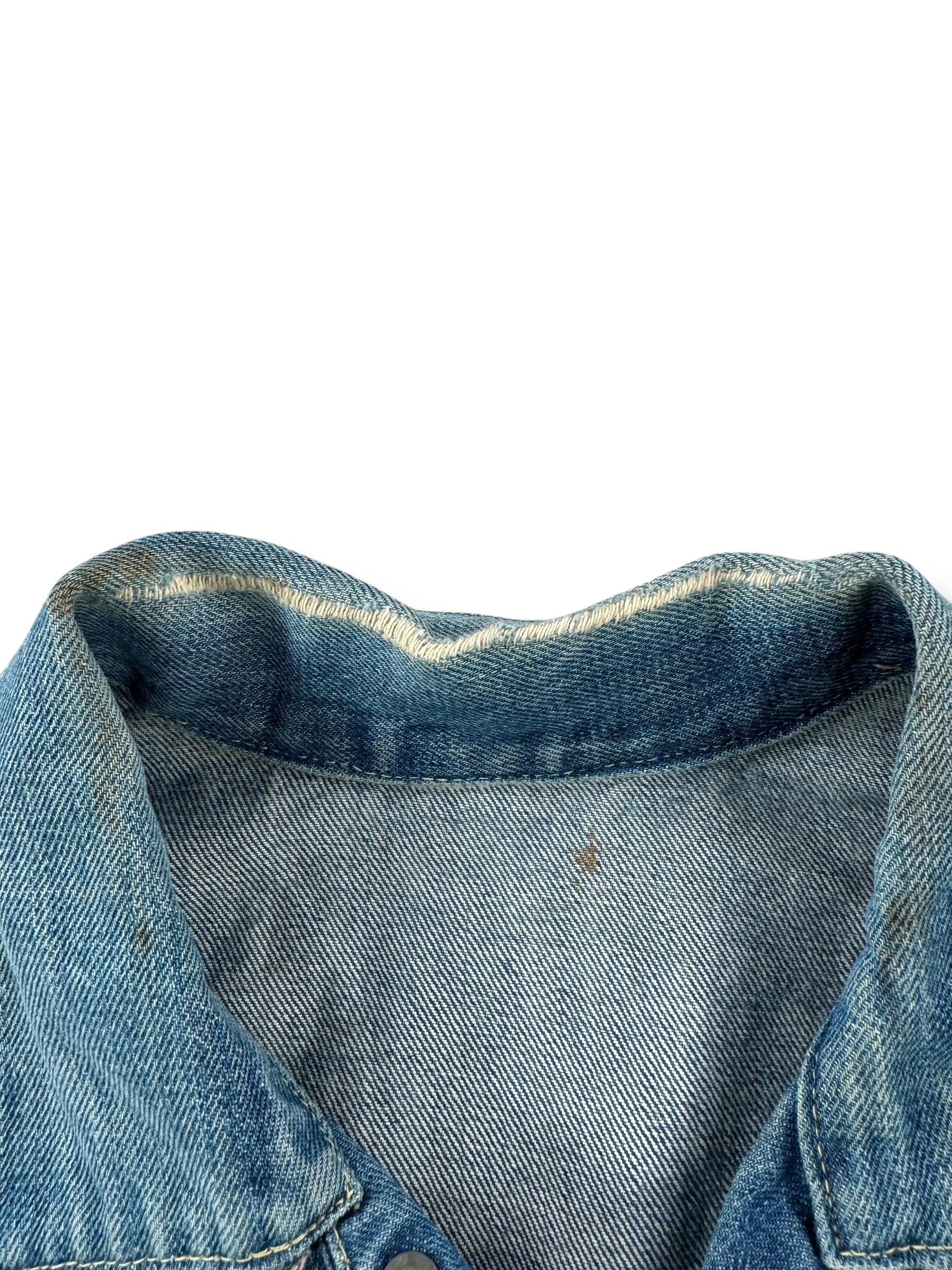 Wear on Vintage Ranchcraft Selvedge Denim Jacket SZ M