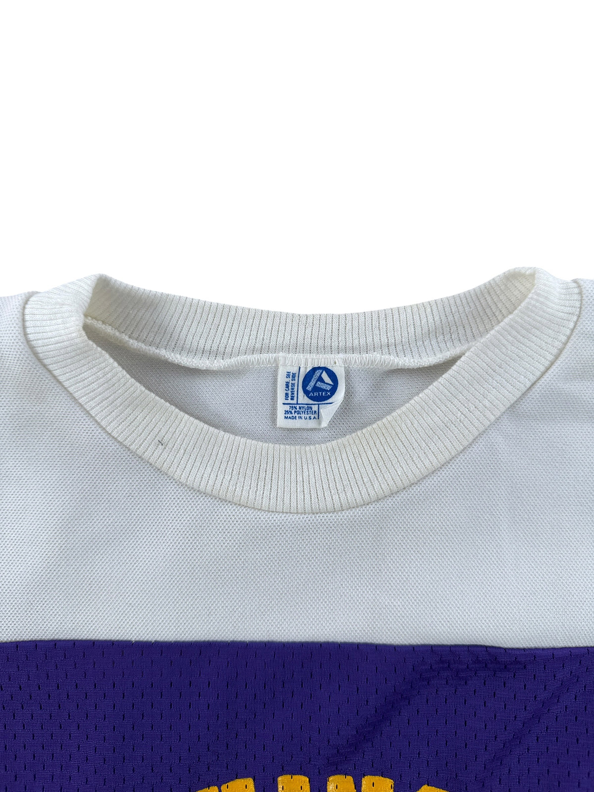 Collar on Vintage '79 UW Sun Bowl Jersey SZ M