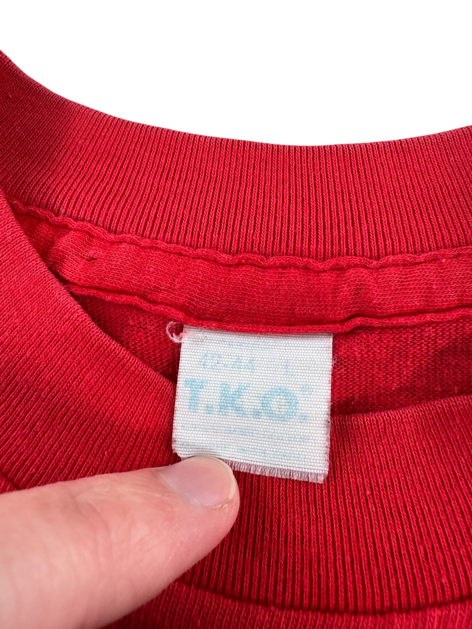 Tag on Vintage 70s Heat Press Snap-On Tee SZ L (Fits M)