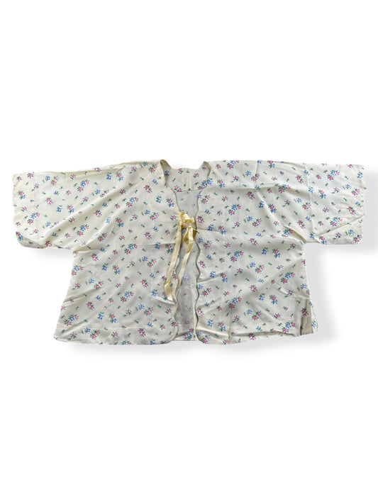 Front of Vintage Floral Bed Jacket SZ L
