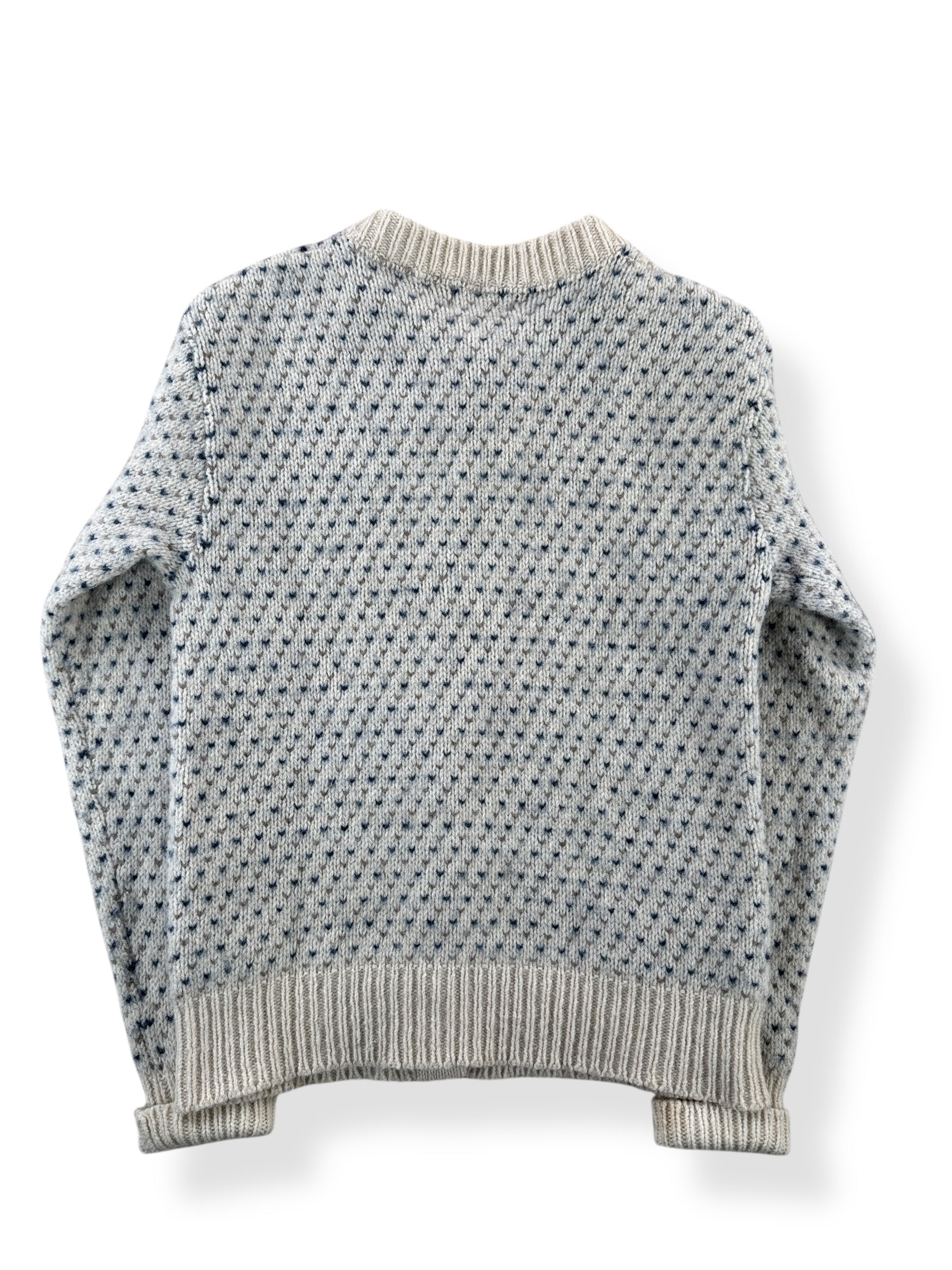 Back of Vintage Women's L.L. Bean Ragg Wool Blend Cardigan SZ M