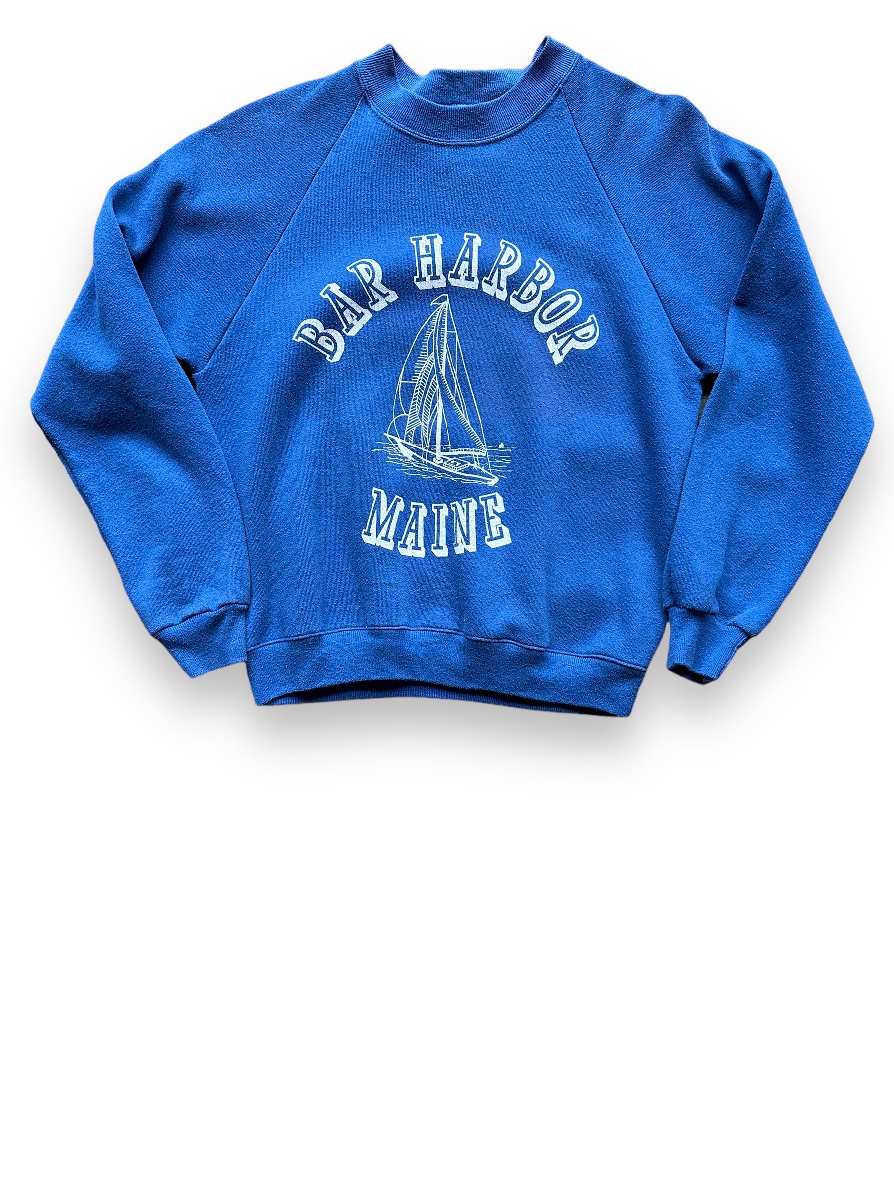 Front View of Vintage Bar Harbor Sweatshirt SZ M | Vintage Maine Crewneck Sweatshirts Seattle | Barn Owl Vintage Seattle