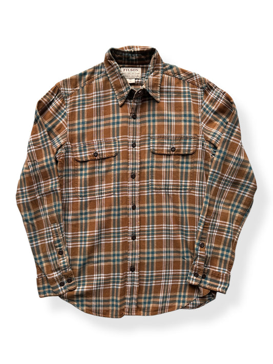 Front of Filson Field Flannel Shirt SZ S