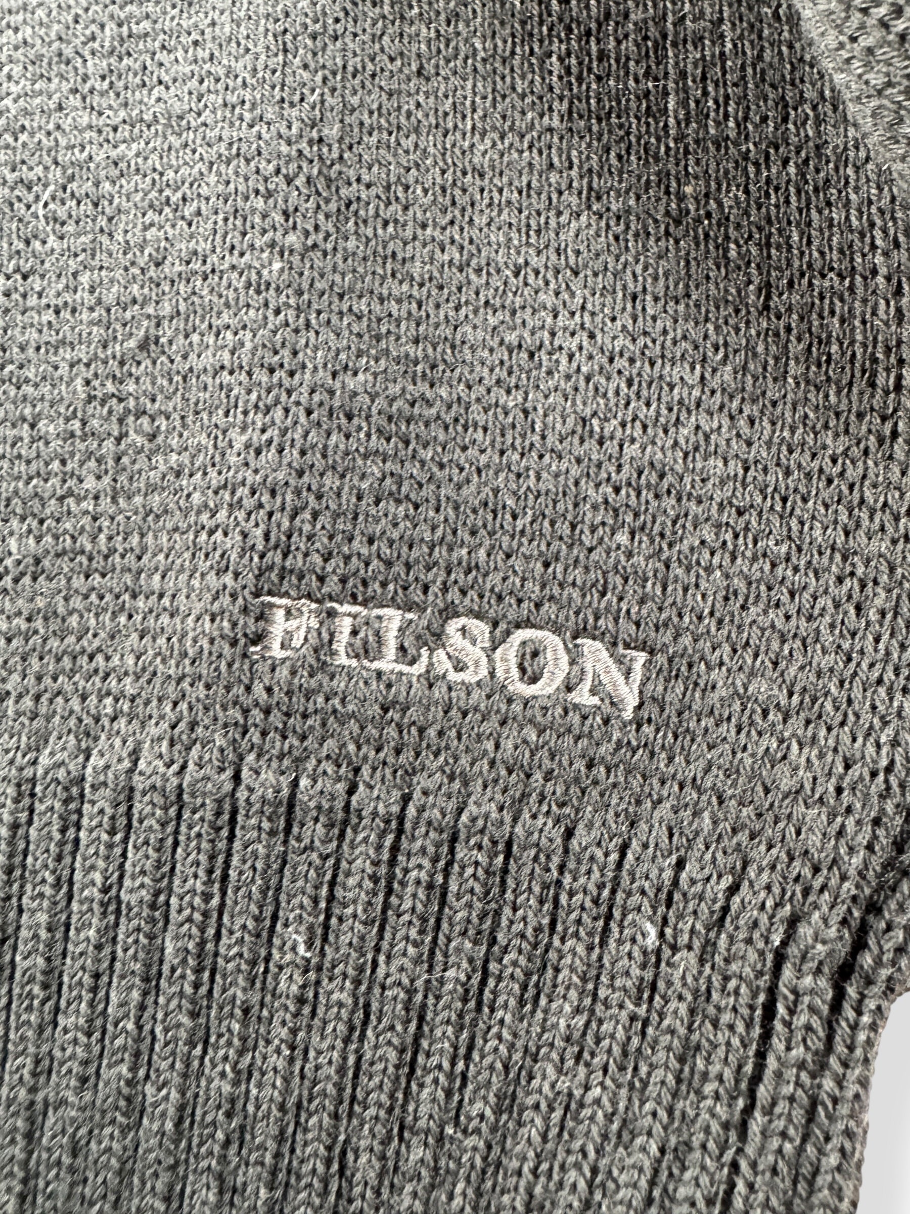 Embroidery on Filson Dark Timber Crewneck Guide Sweater SZ L