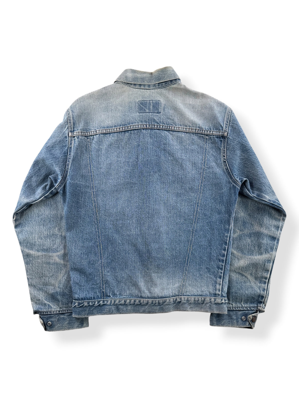 Back of Vintage 70’s Orange Tab Levi’s Denim Jacket SZ S