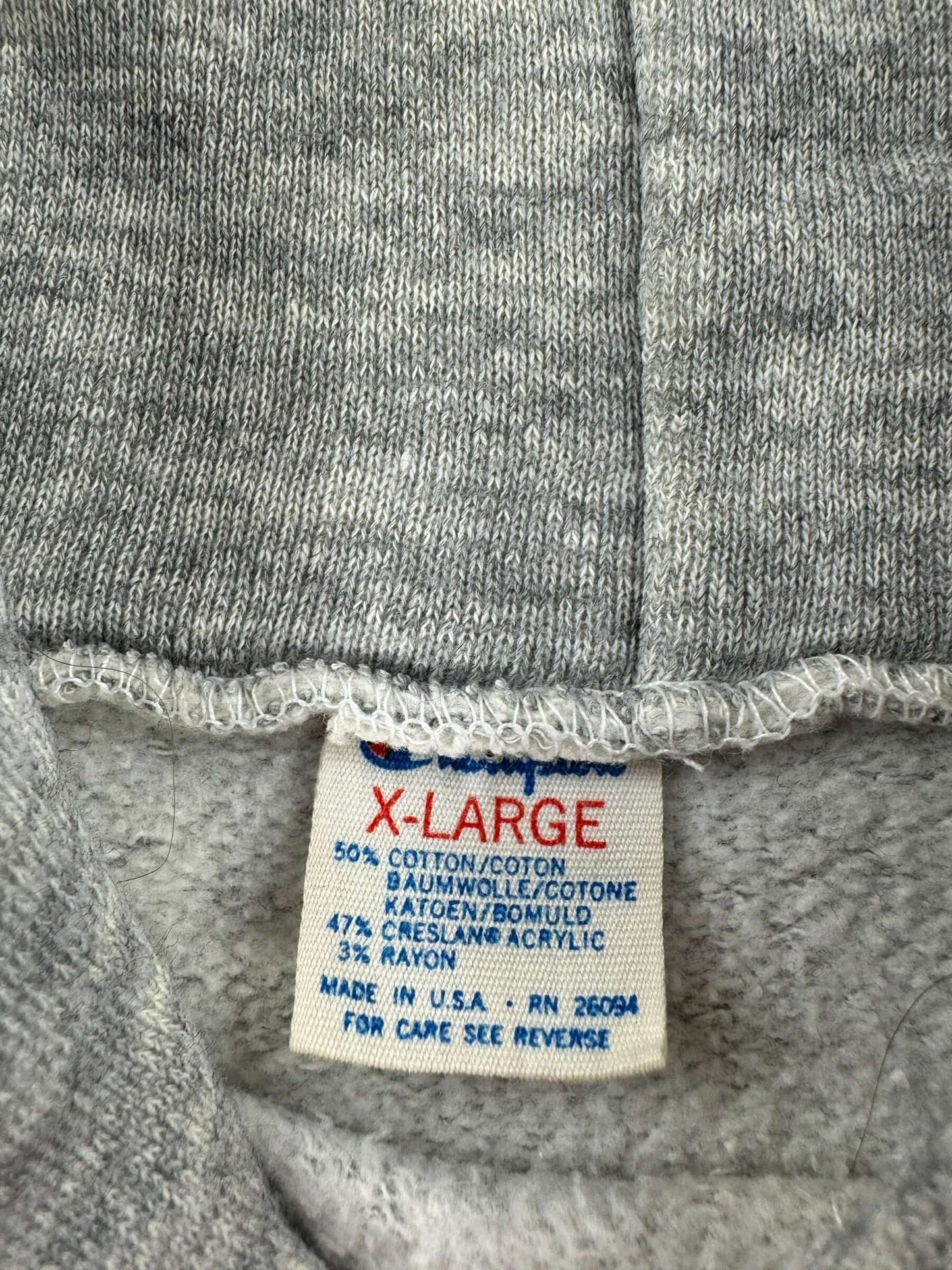 Tag on Vintage UB Cheme Champion Hoodie SZ L