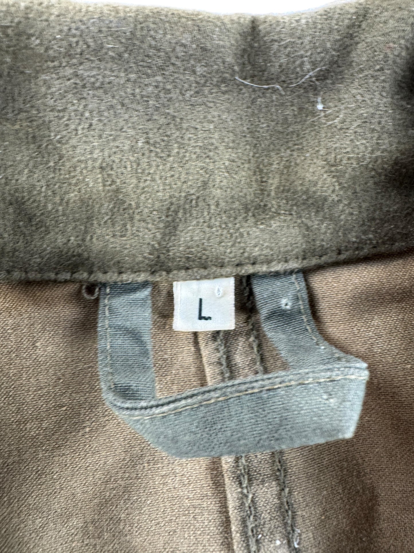 Tag on Filson Style 420 Tin Cloth Jacket SZ L