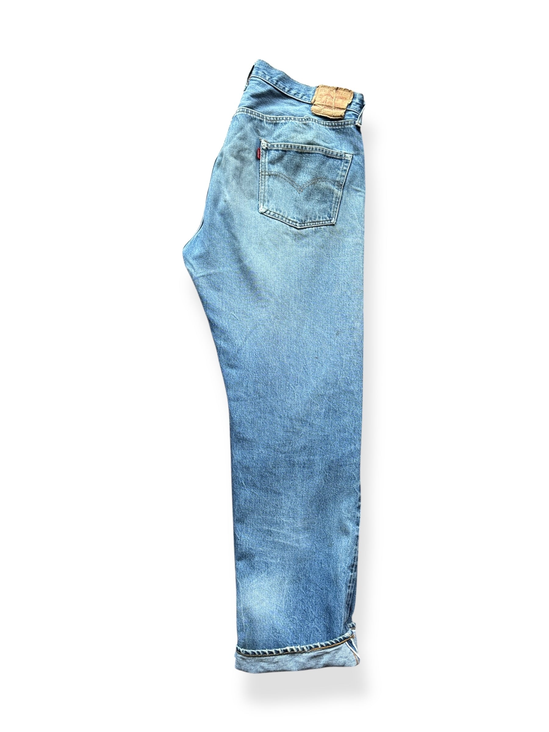 Unfolded Vintage Levi's 501 Double Stitch Redline Jeans W39