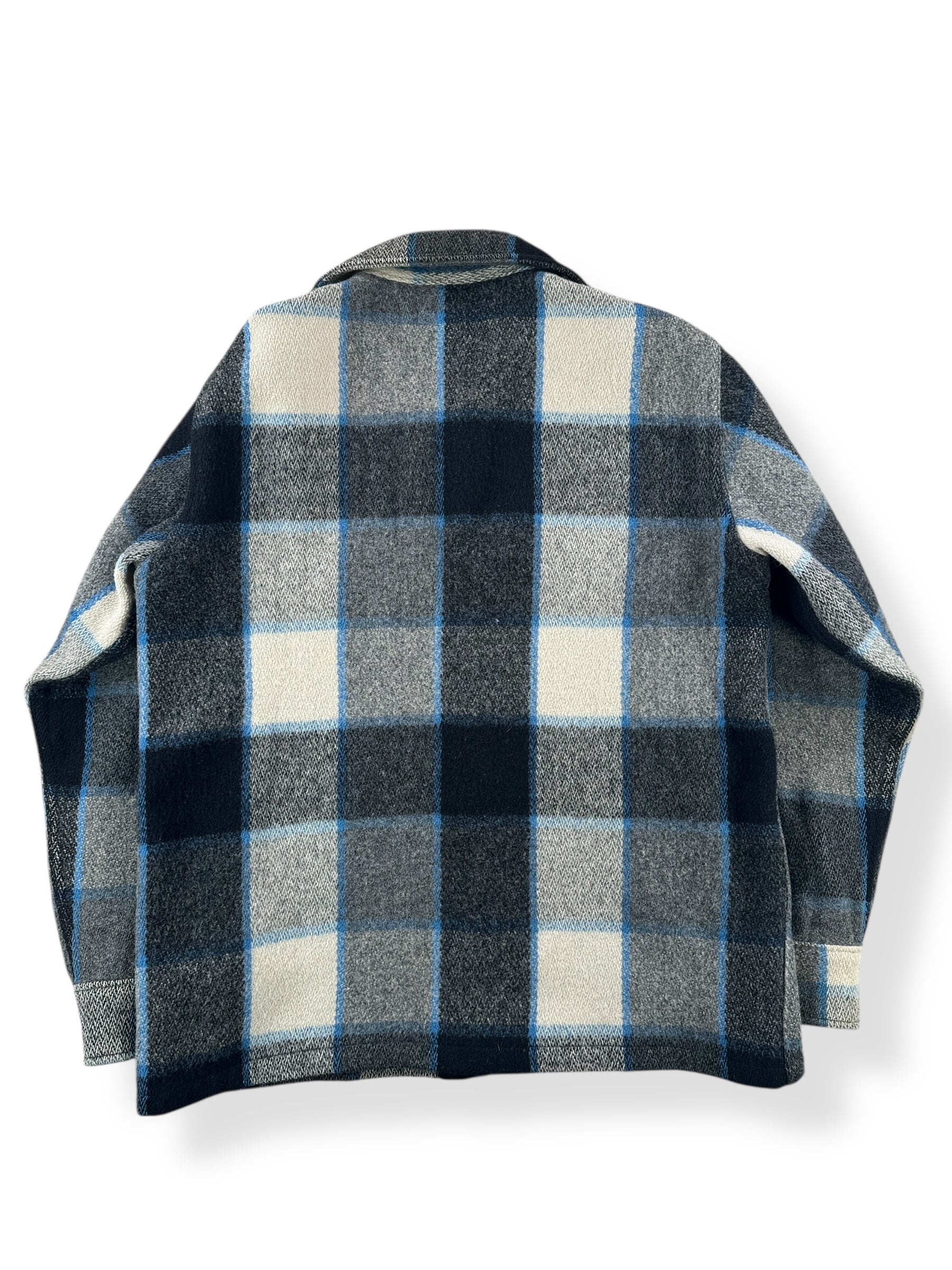 Back of Vintage Script Era LL Bean Wool Shirt Jacket SZ M