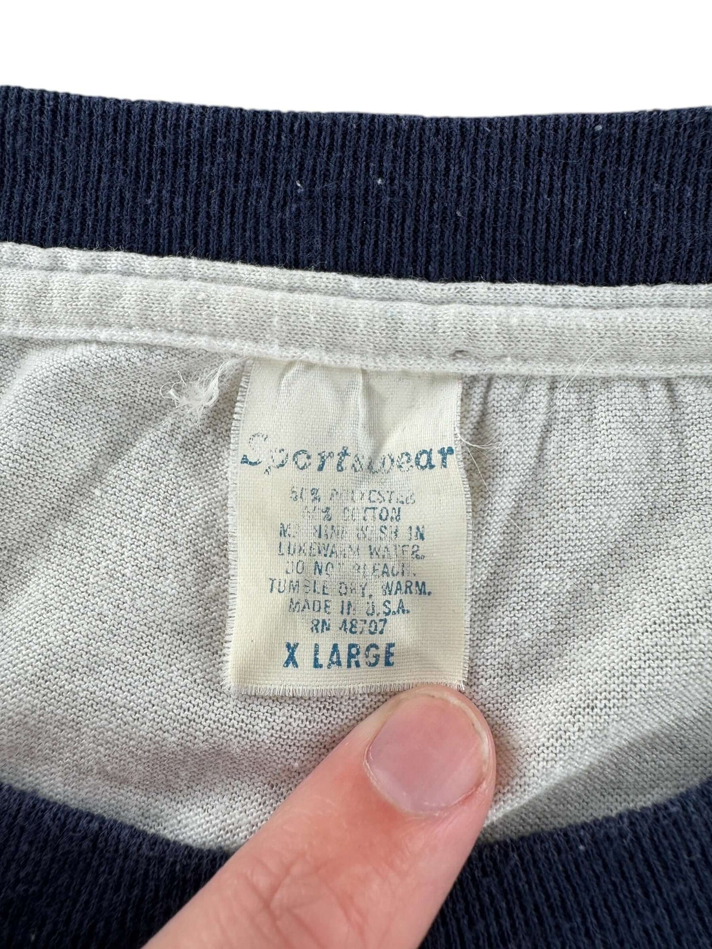 Tag on Vintage Mack Truck Weightlifting Tee SZ XL (Fits L)