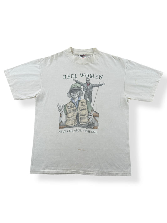 Front of Vintage Reel Women Tee SZ L
