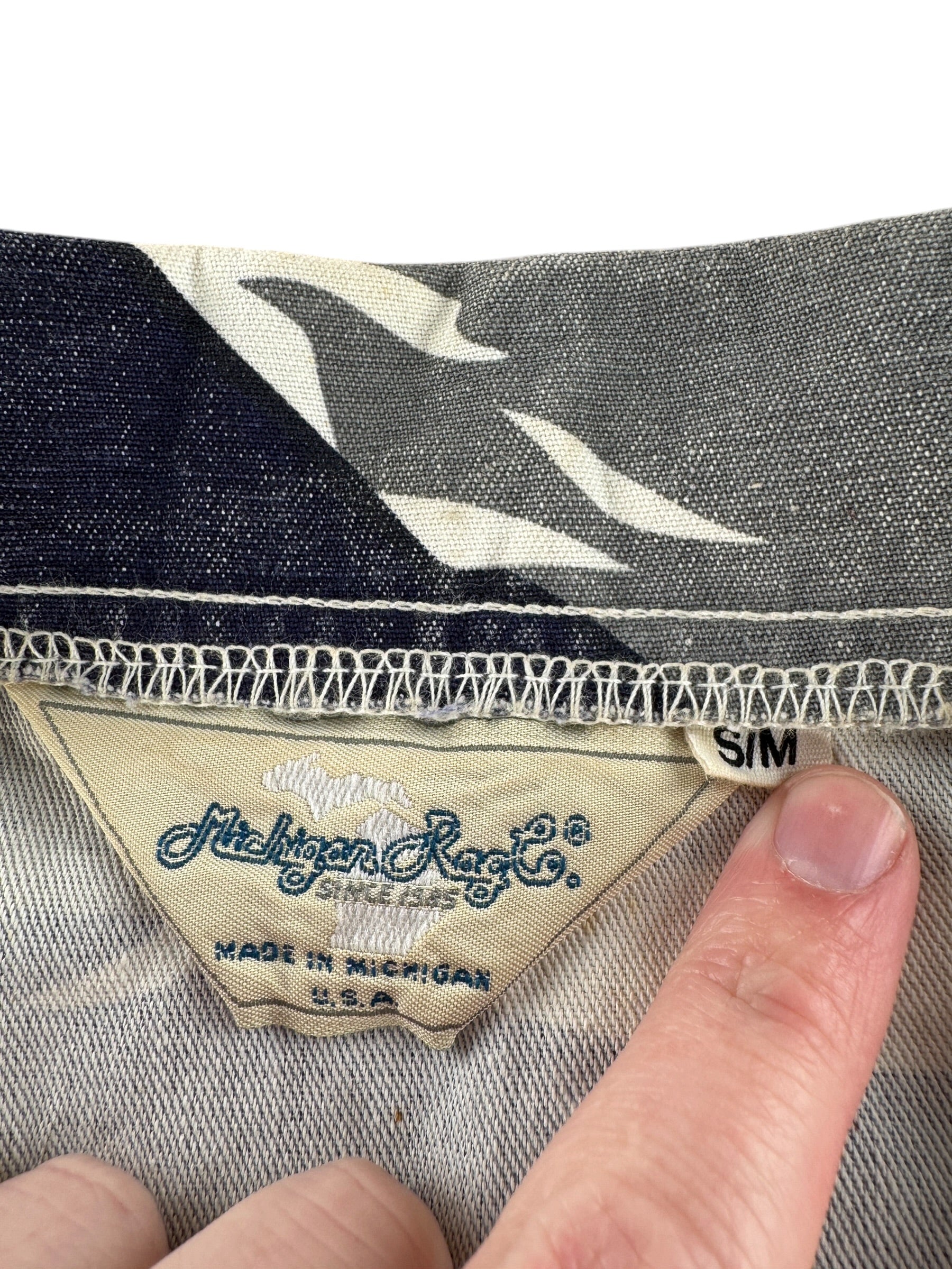Tag on Vintage Michigan Rag Co Jacket SZ S/M