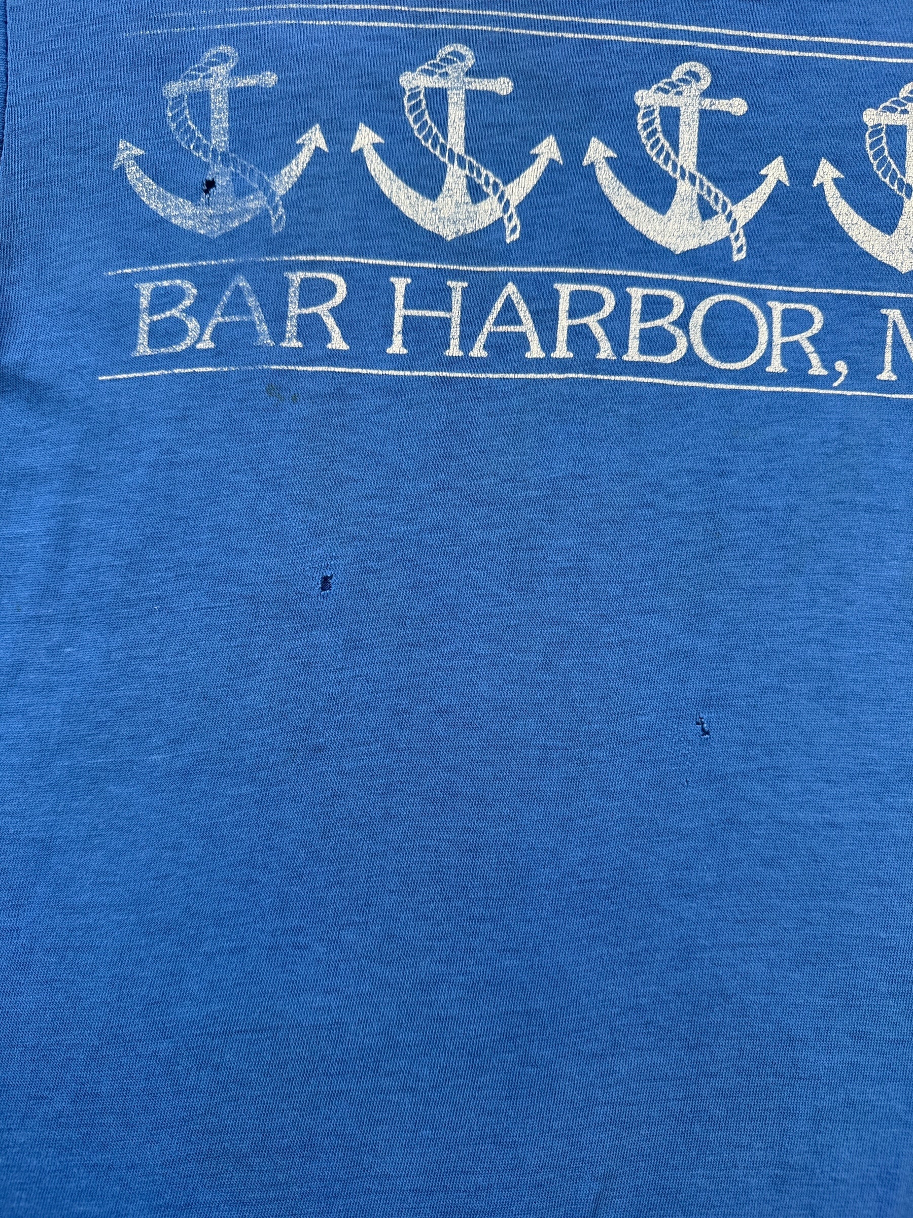 Holes on Vintage Bar Harbor Maine Tee SZ M