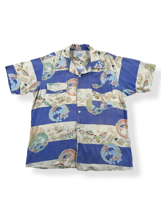 Front of Vintage Pearl Line Japanese Aloha Shirt SZ L