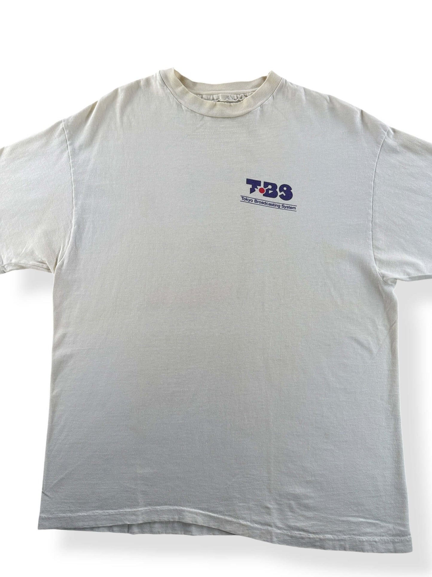 Front Close Up of Vintage '93 Tokyo Broadcasting Golf Club Tee SZ L