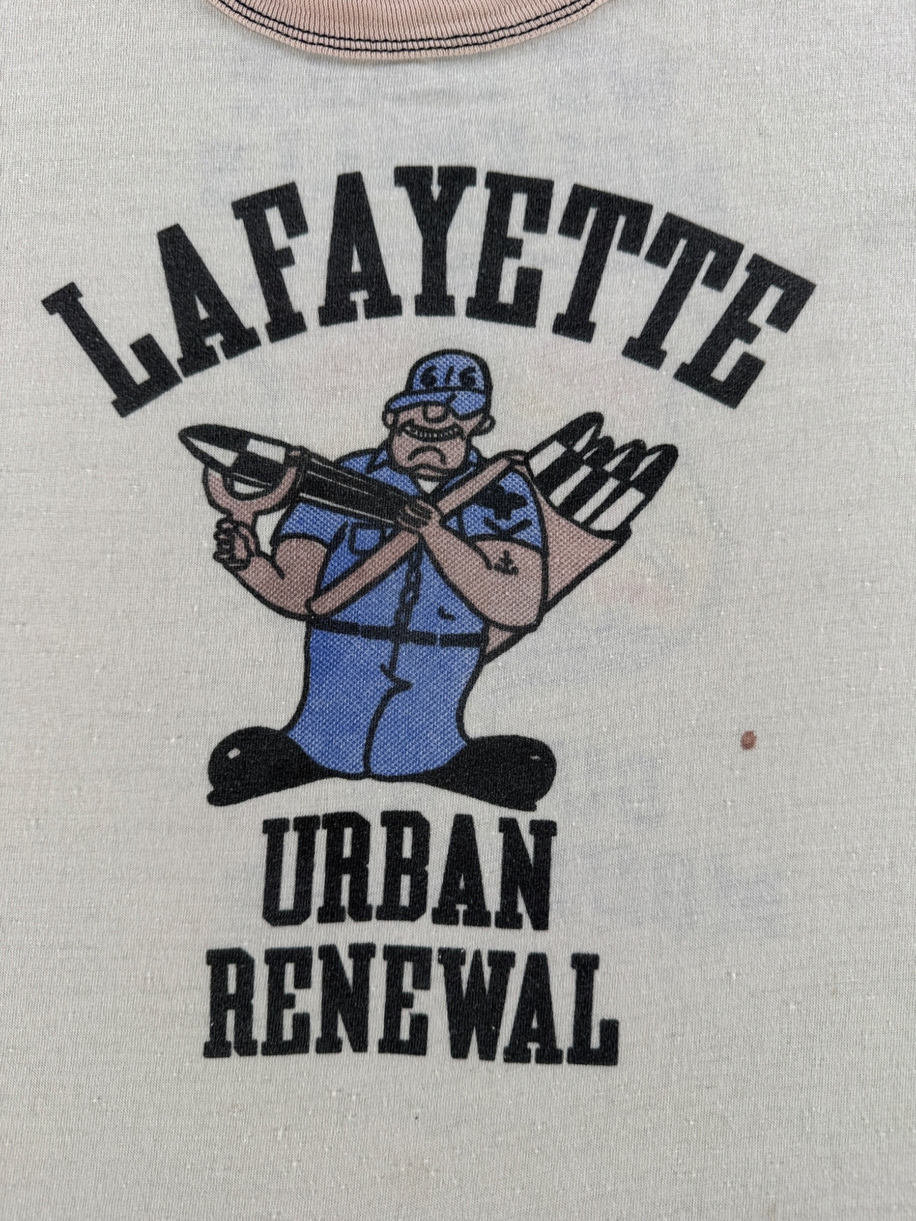 Graphic of Vintage 80s Urban Renewal Military Tee SZ M