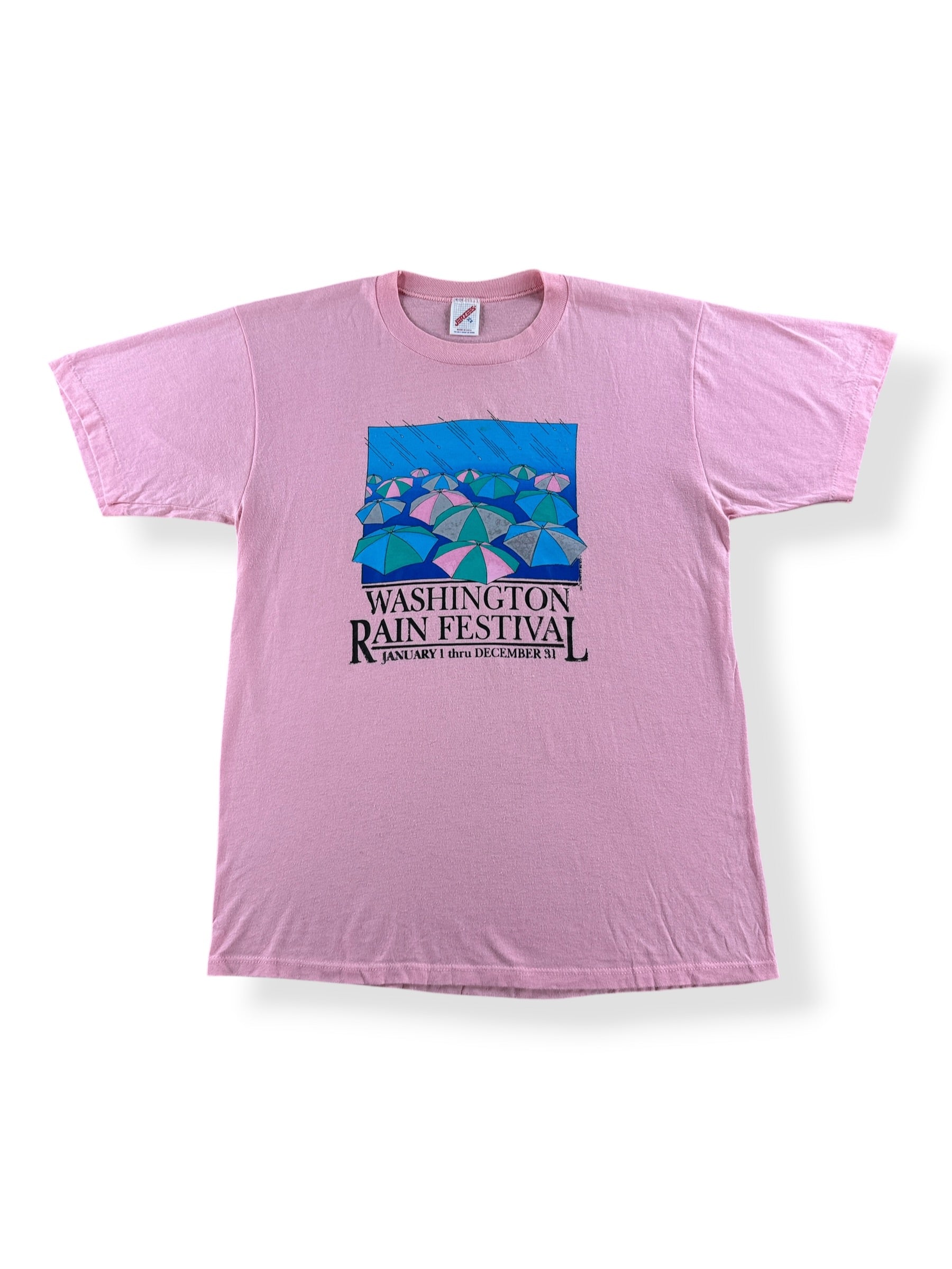 Front of Vintage Washington Rain Festival Tee SZ XL (Fits M)