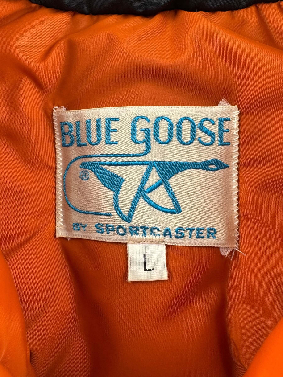 Tags on Vintage 1970s Blue Goose by Sportcaster Women's Puffer Jacket M