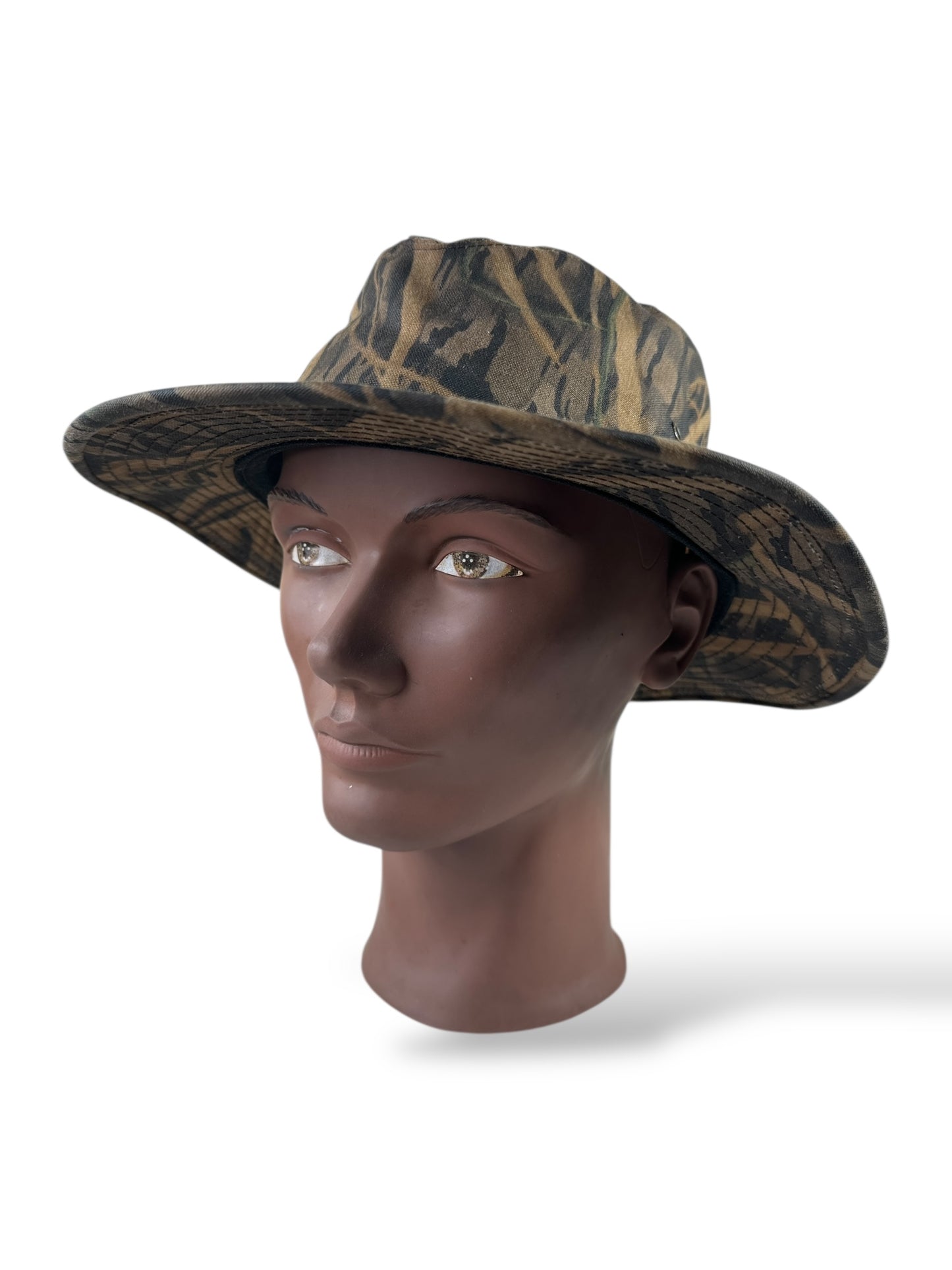 Front of Modern Filson Mossy Oak Tin Cloth Hat SZ L