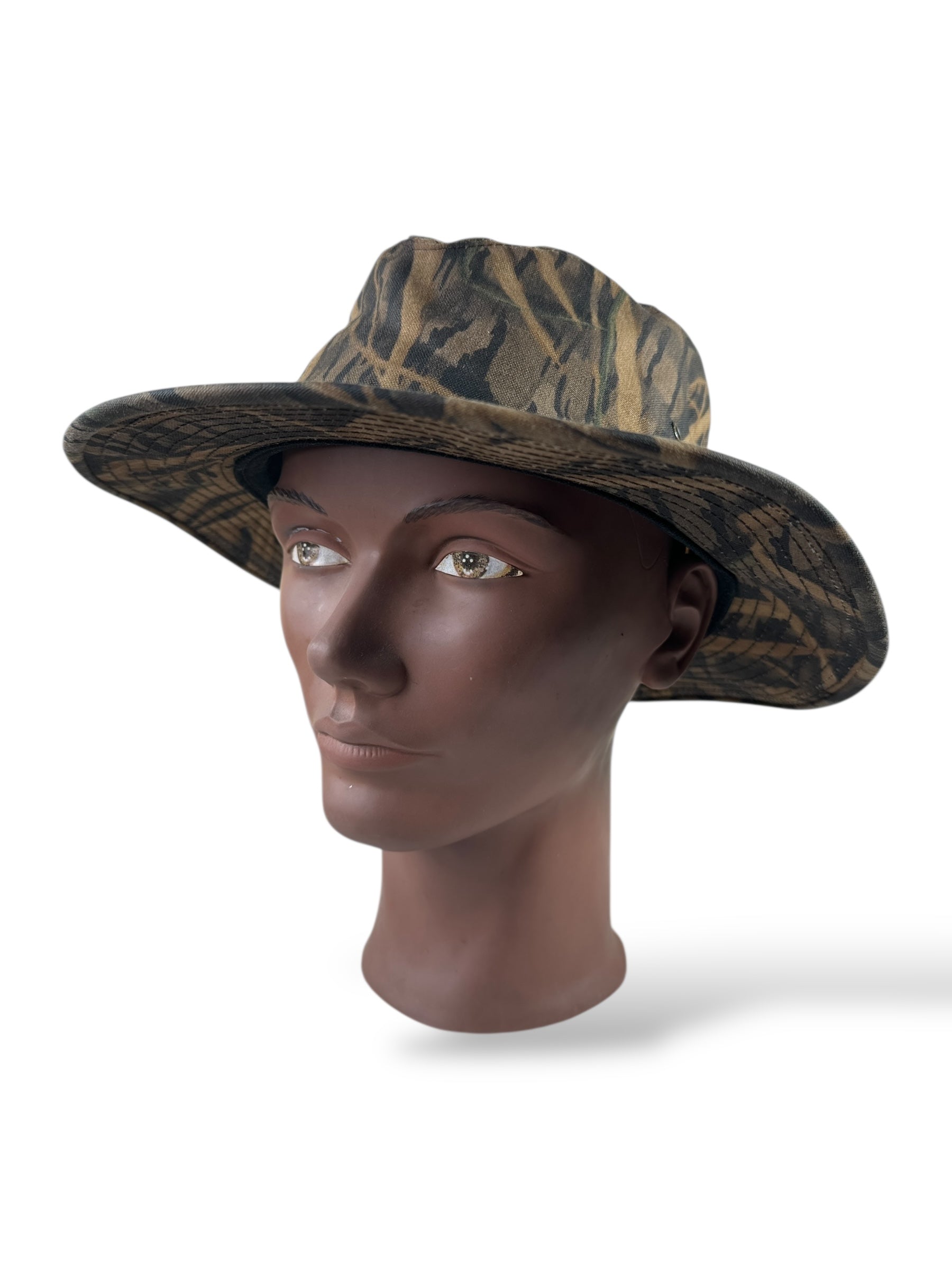 Front of Modern Filson Mossy Oak Tin Cloth Hat SZ L