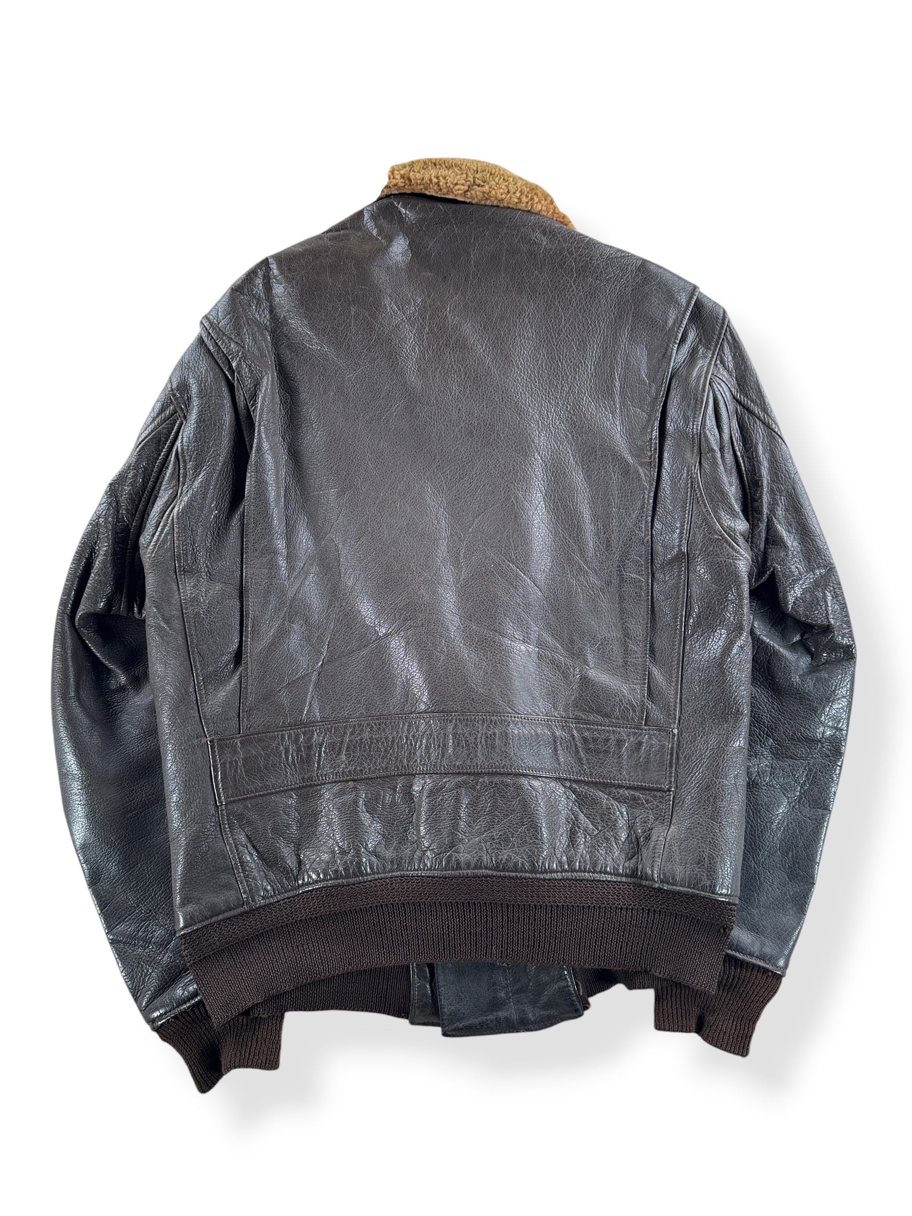 Back of Vintage Leather M422 Flight Jacket SZ M AS IS