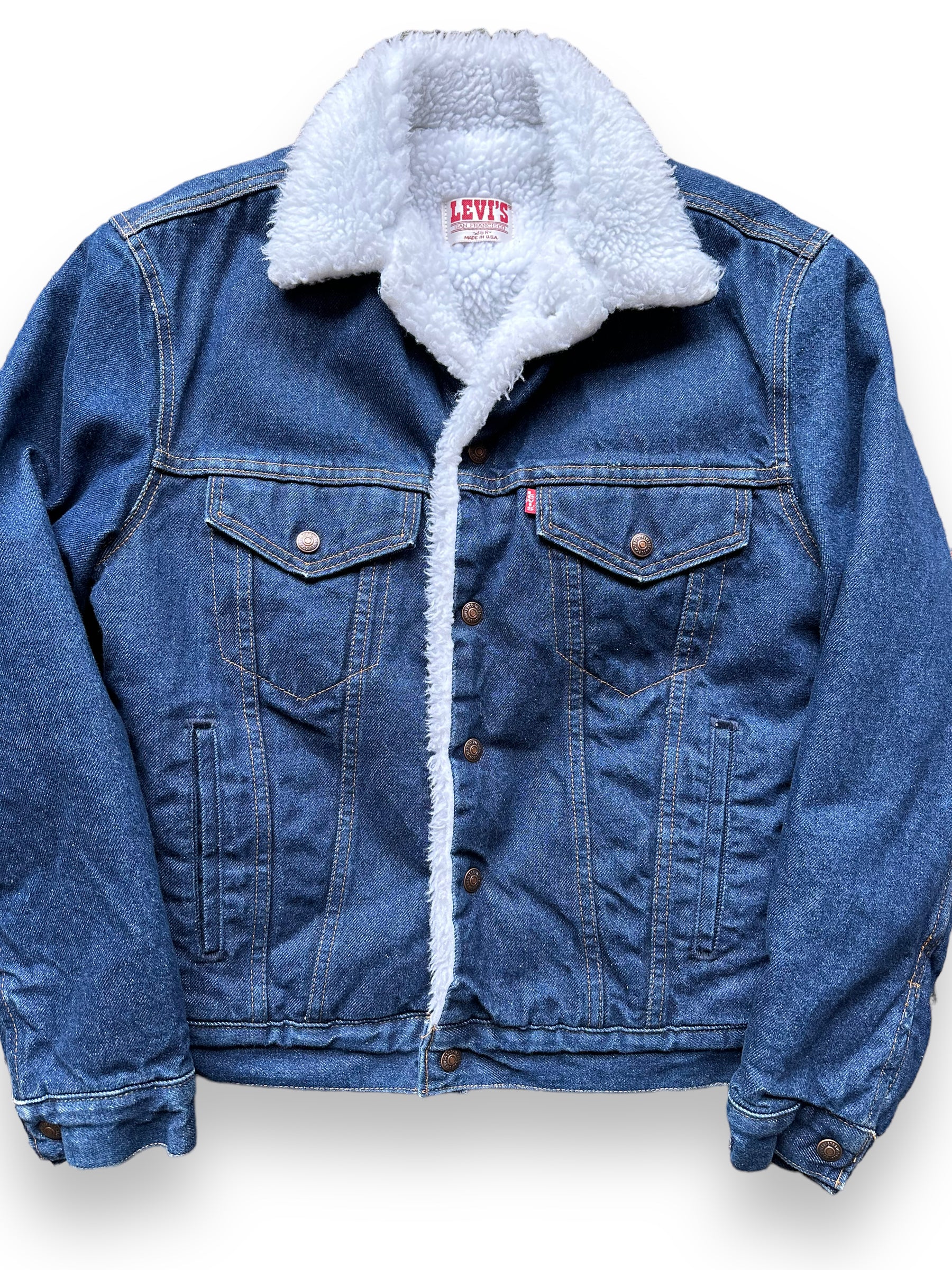 Vintage Dark Wash Levis Sherpa Type III Denim Jacket SZ 36R | Vintage Denim  Workwear Seattle | Barn Owl Seattle