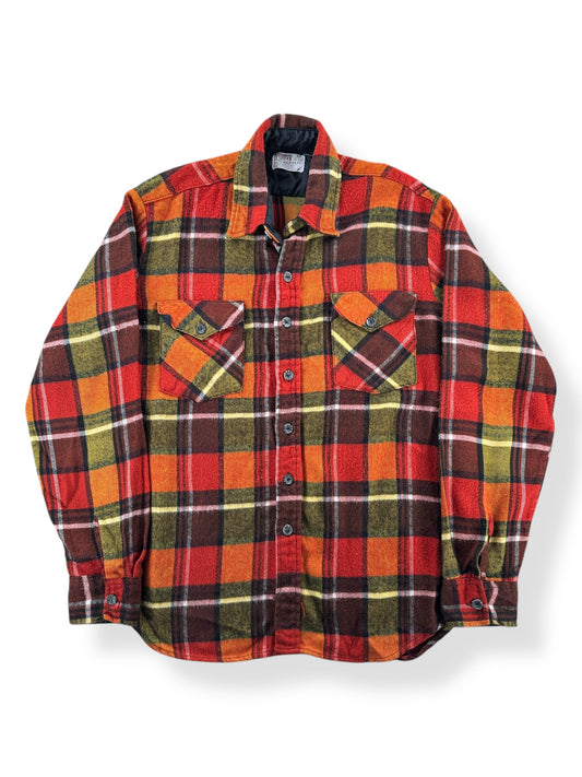Front of Vintage Montgomery Ward Acrylic Flannel SZ M