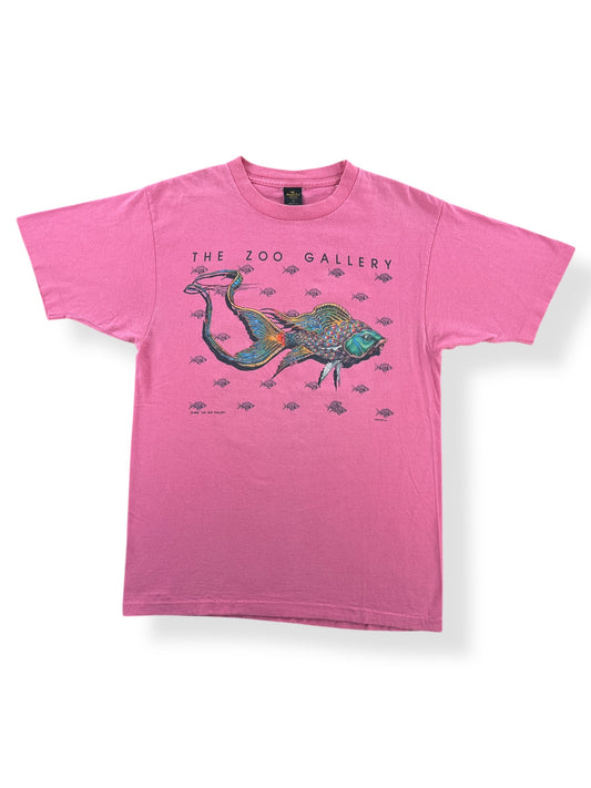 Front of Vintage Pink Zoo Gallery Wizard Tee SZ L (Fits M)