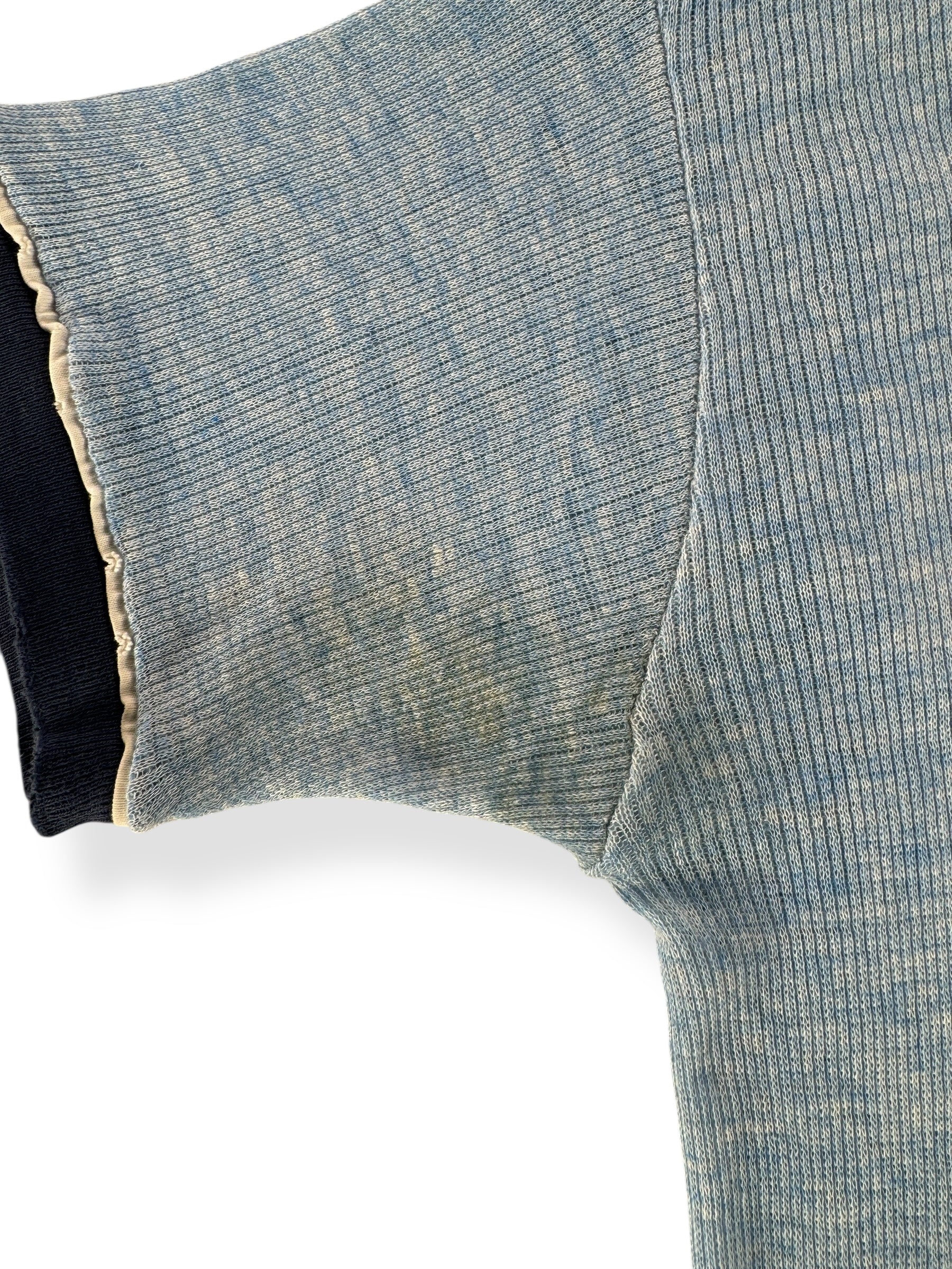 Pit Stains on Vintage Shannondale Stretchy Ringer Tee SZ XS