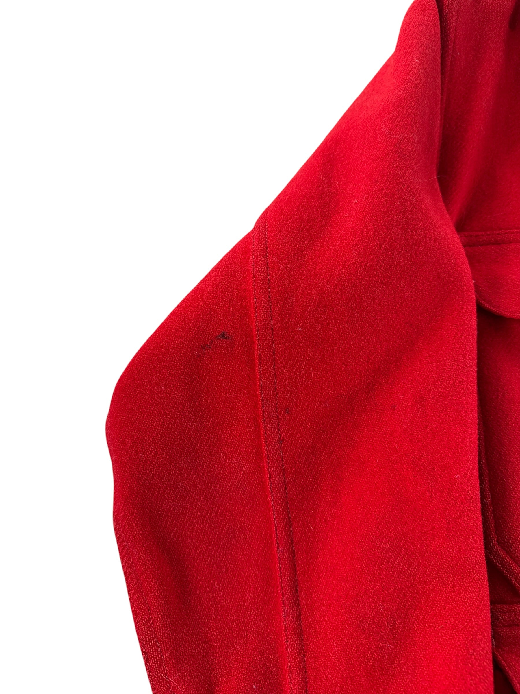 Stains on Vintage Filson Union Made Scarlet Cruiser SZ 42