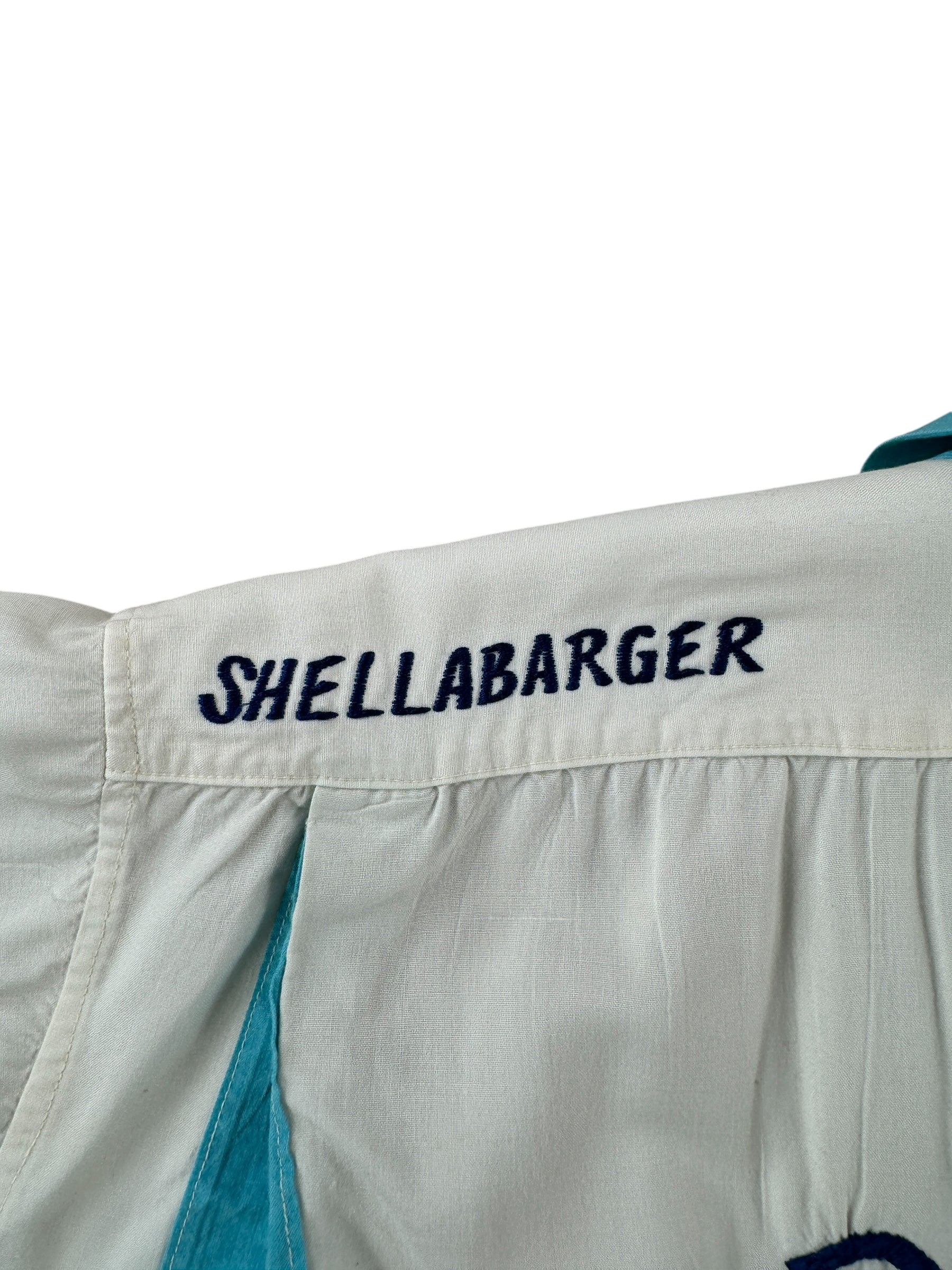 Name on Vintage 1968 China Advisors Bowling Shirt SZ XL