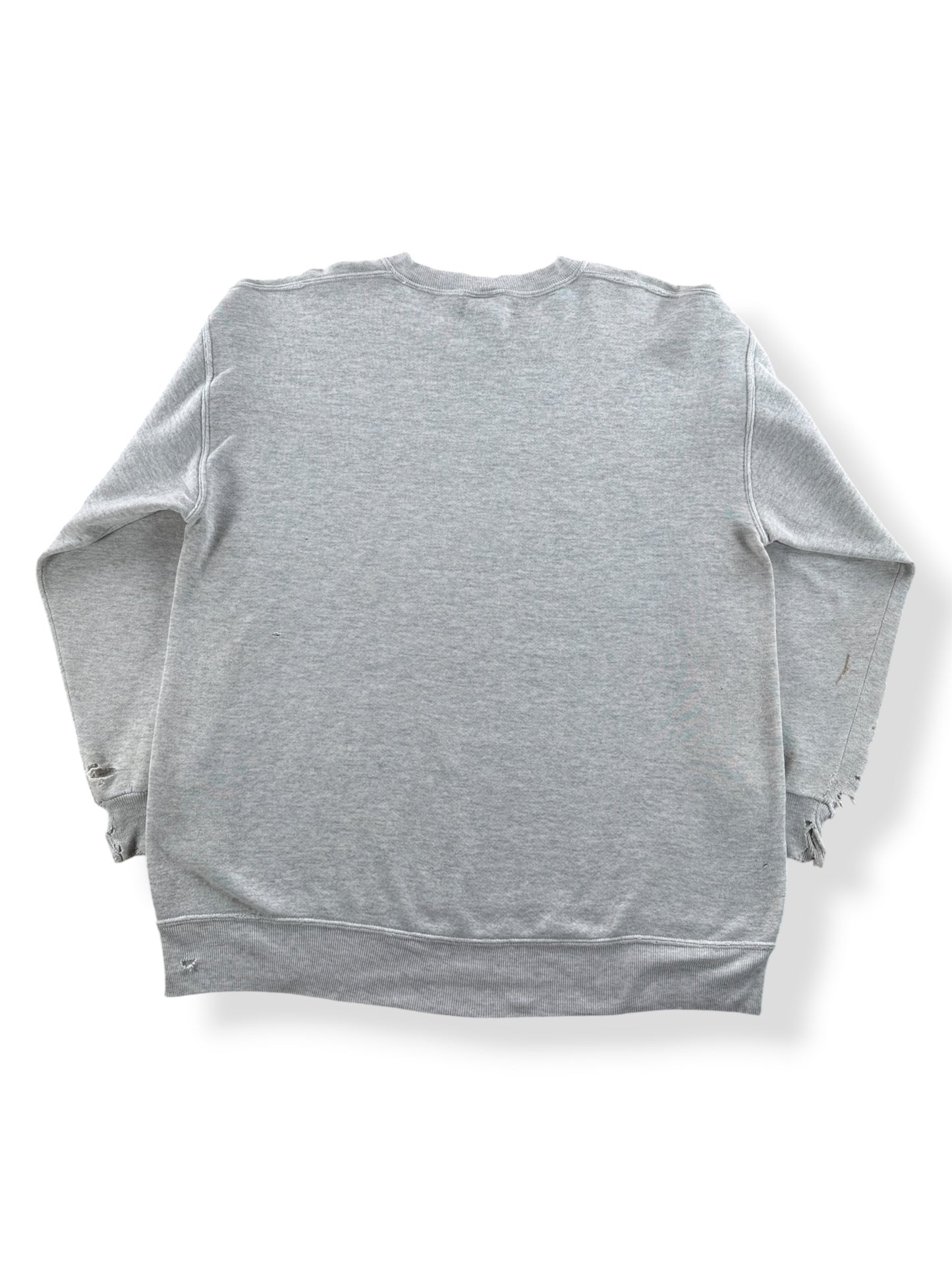 Back of Vintage Thrashed Michigan State Crewneck SZ XXL (Fits L)