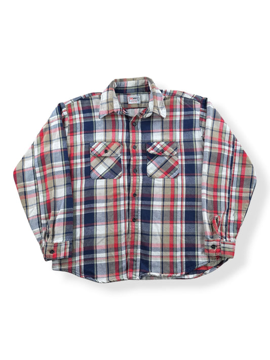 Front of Vintage 1970s/80s Big Mike Cotton Woven Flannel SZ XL